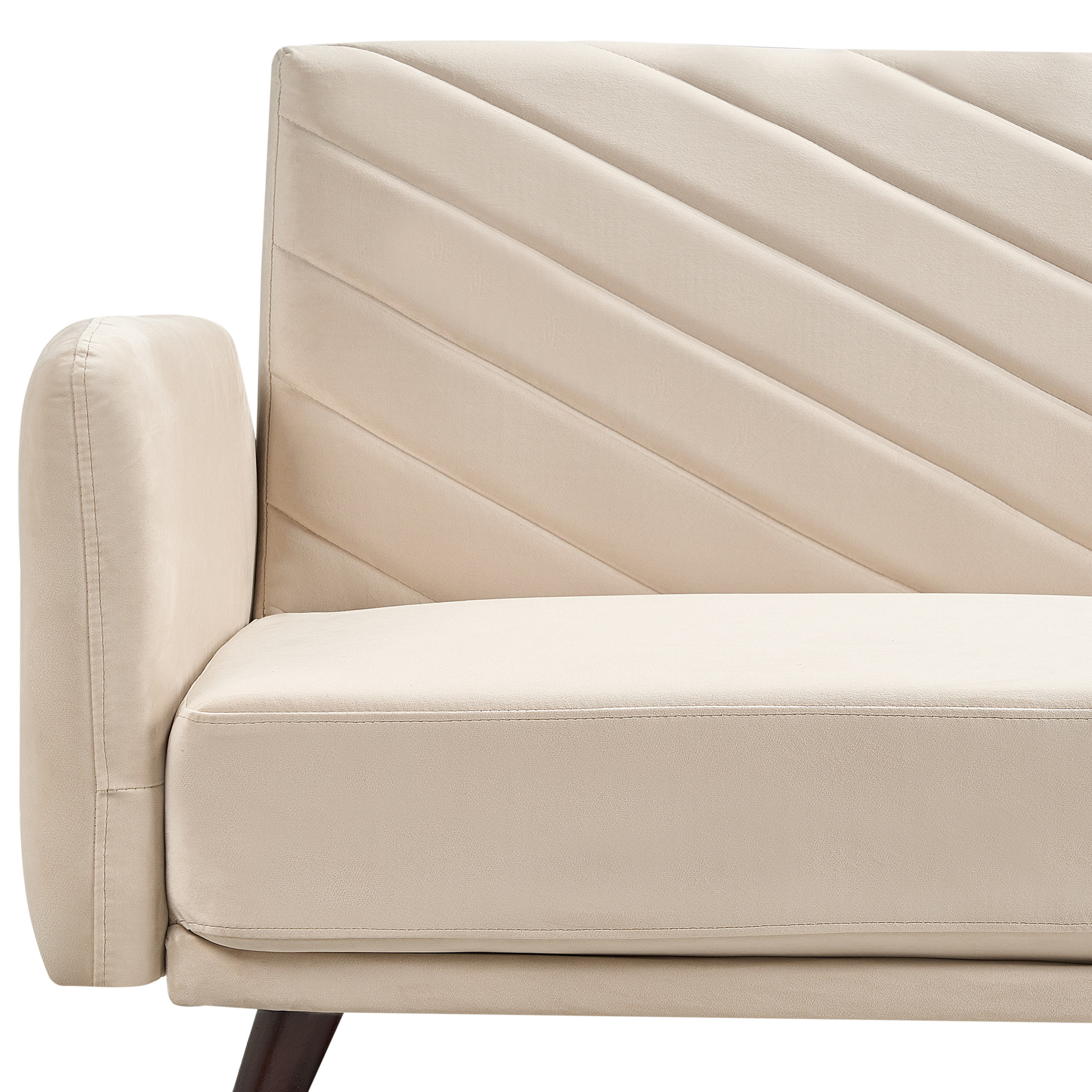 3-seater sofa bed SENJA Velvet Beige [9]