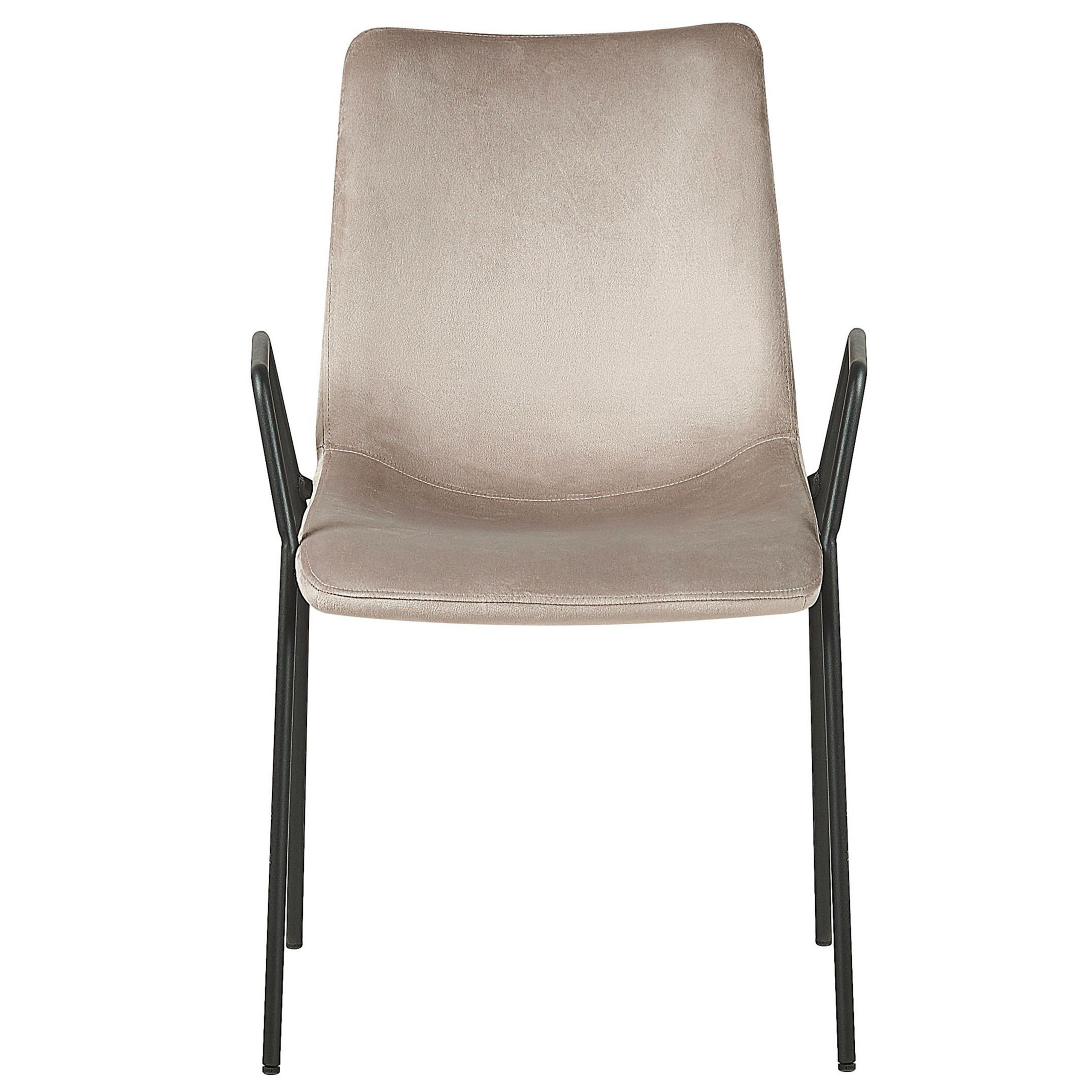 Set de 2 scaune dining JEFFERSON Catifea Taupe [5]