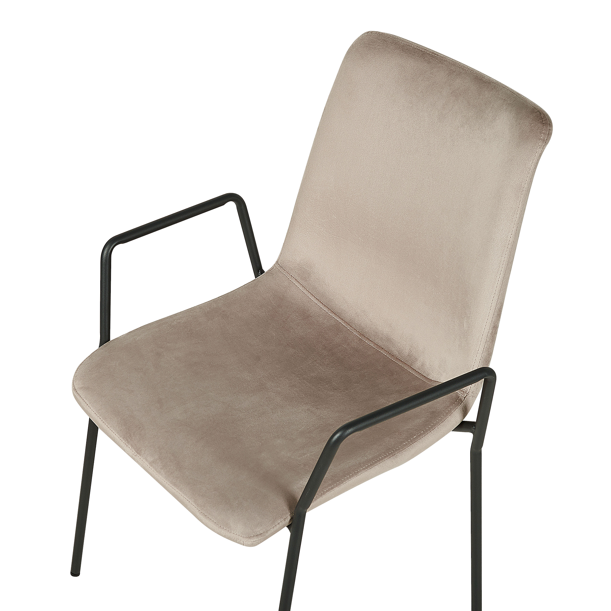 Set de 2 scaune dining JEFFERSON Catifea Taupe [7]