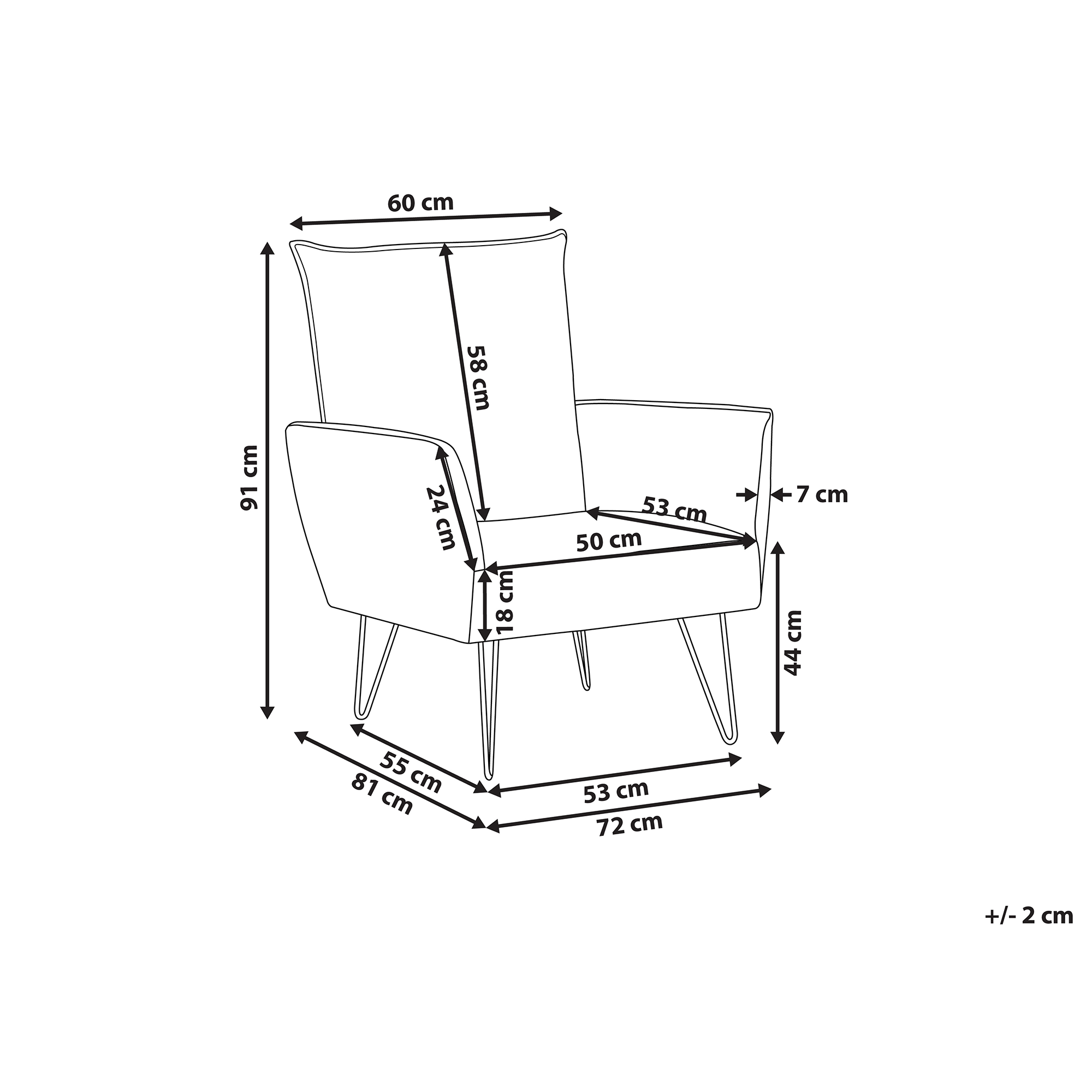Fotoliu RIBE  Alb [3]