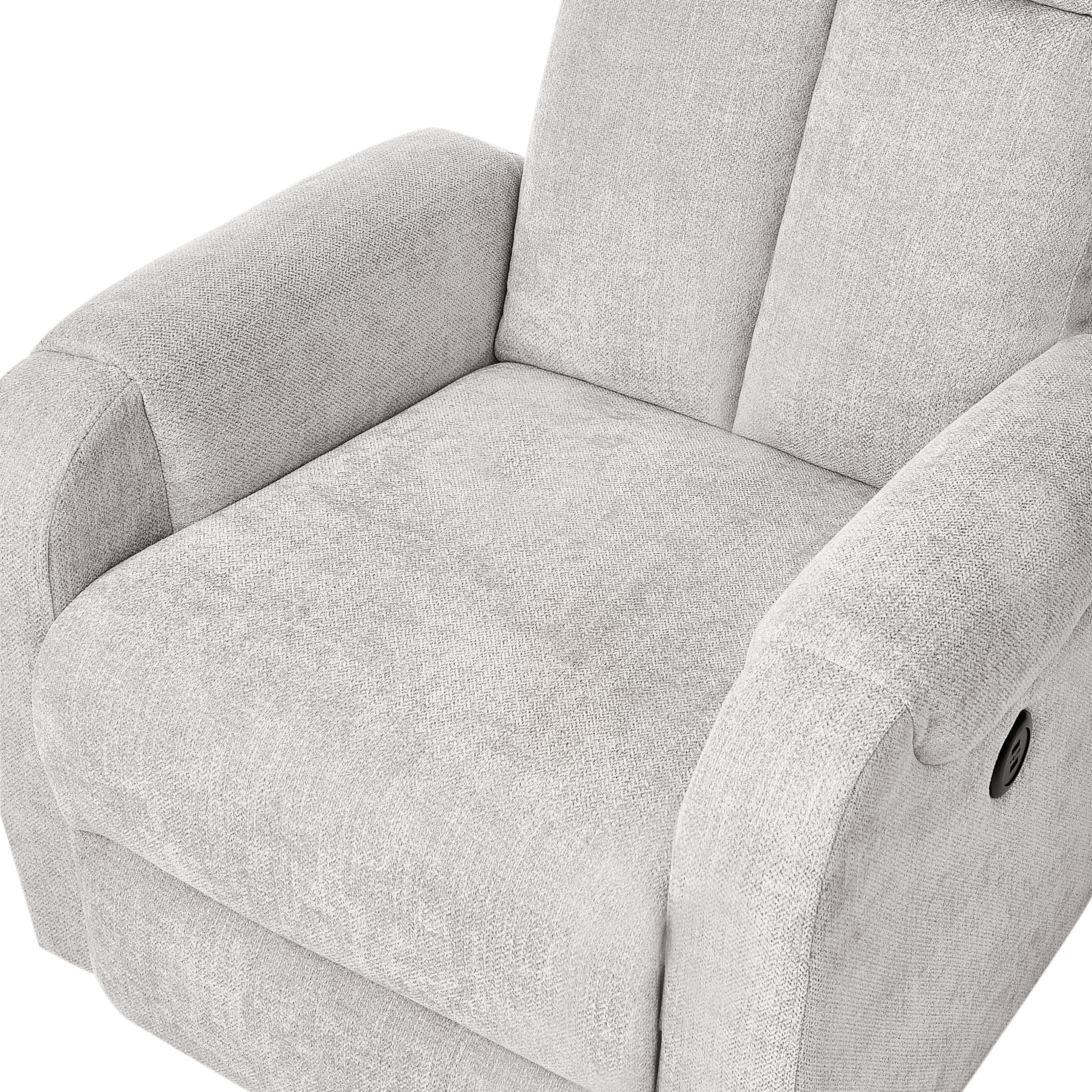 Fotoliu cu recliner SOMERO Suport pentru picioare retractabil  Gri [7]