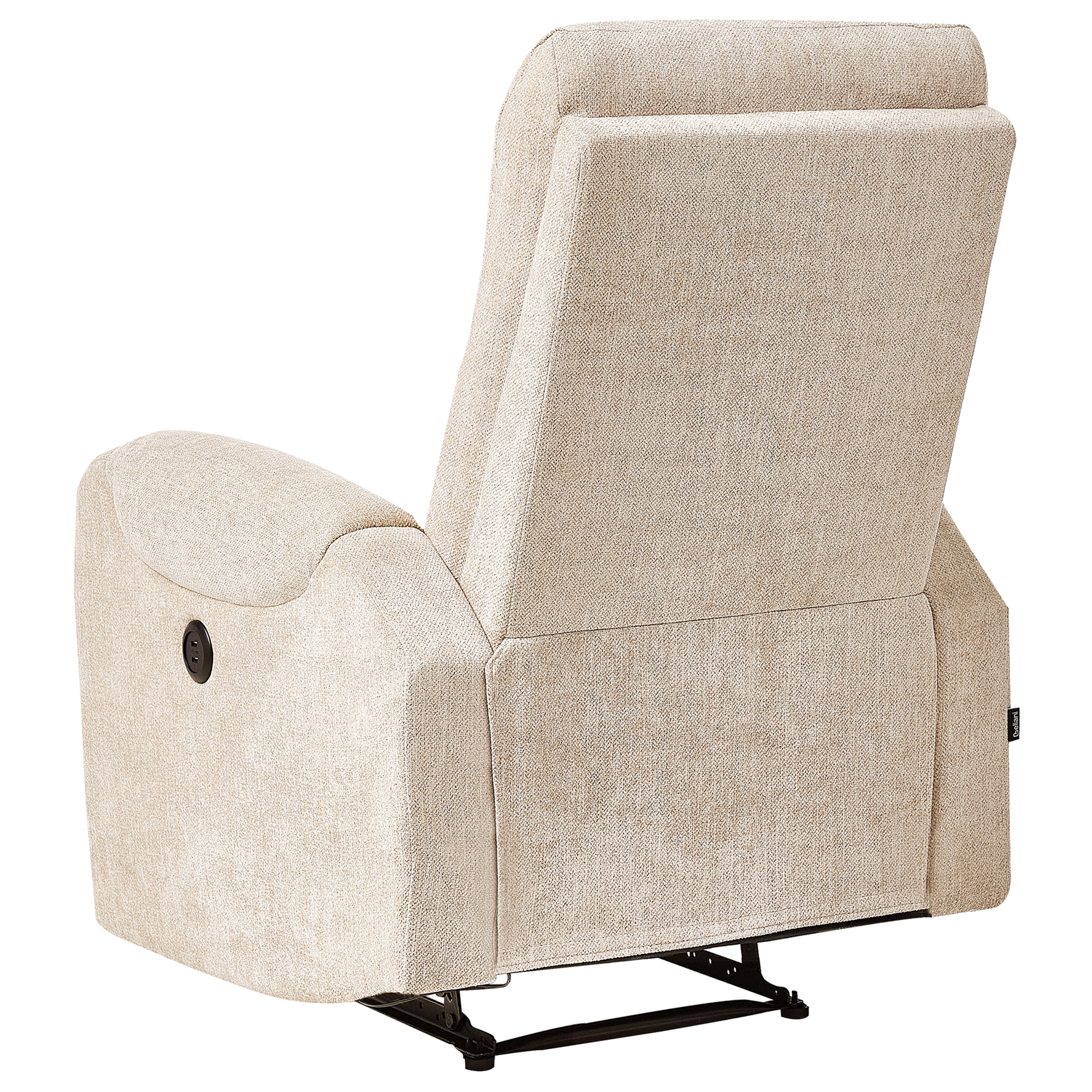 SOMERO recliner chair Retractable footrest Beige [6]