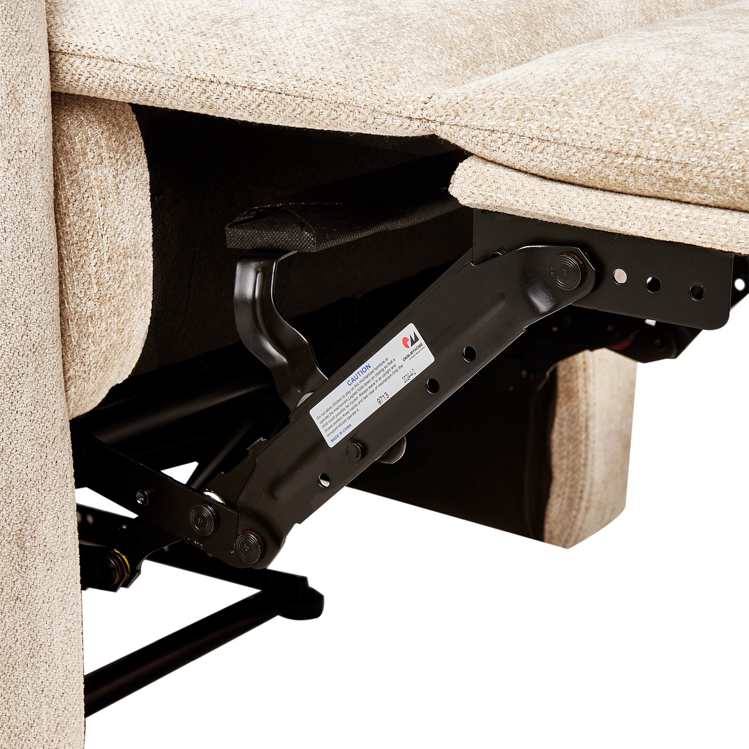 SOMERO recliner chair Retractable footrest Beige [8]