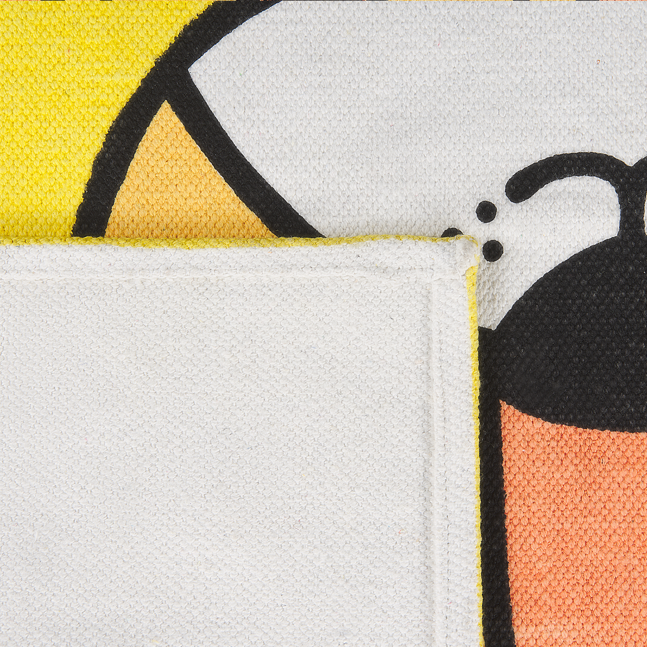 Covor pentru copii RANCHI Galben 60 x 90 cm Bumbac [5]