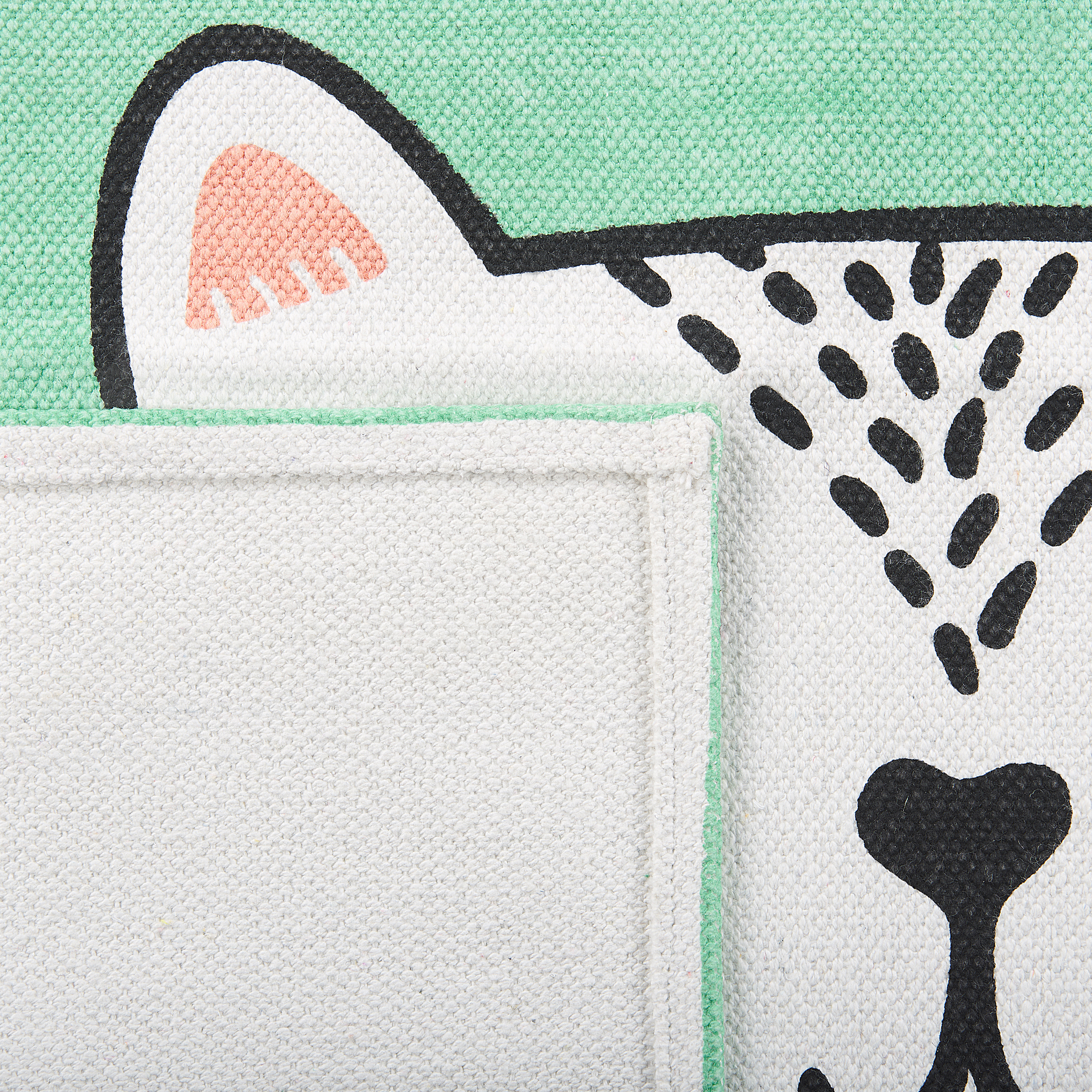 Children's rug HOWRAH Light green 60 x 90 cm Cotton [6]