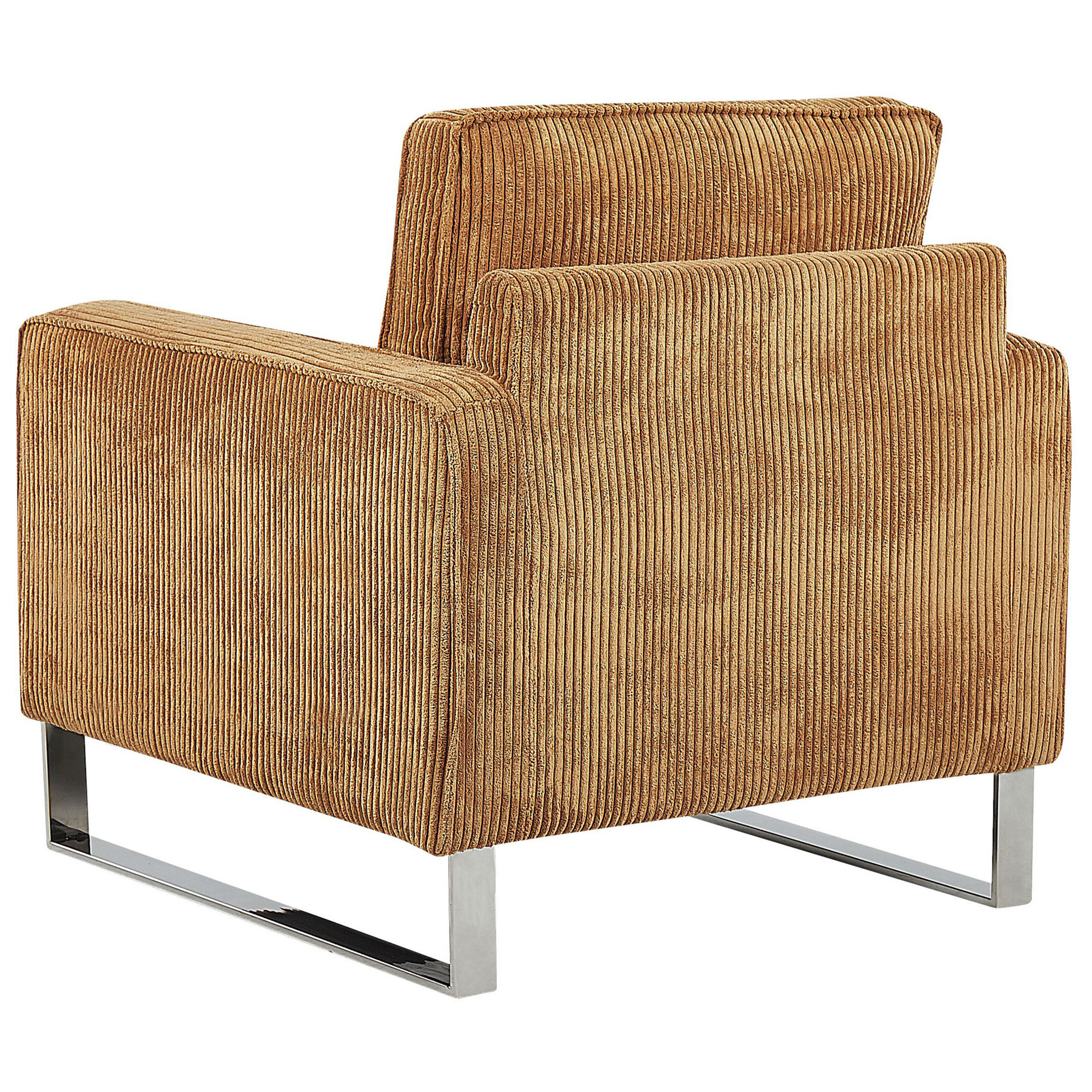VIND Armchair Light Brown Velvet [6]