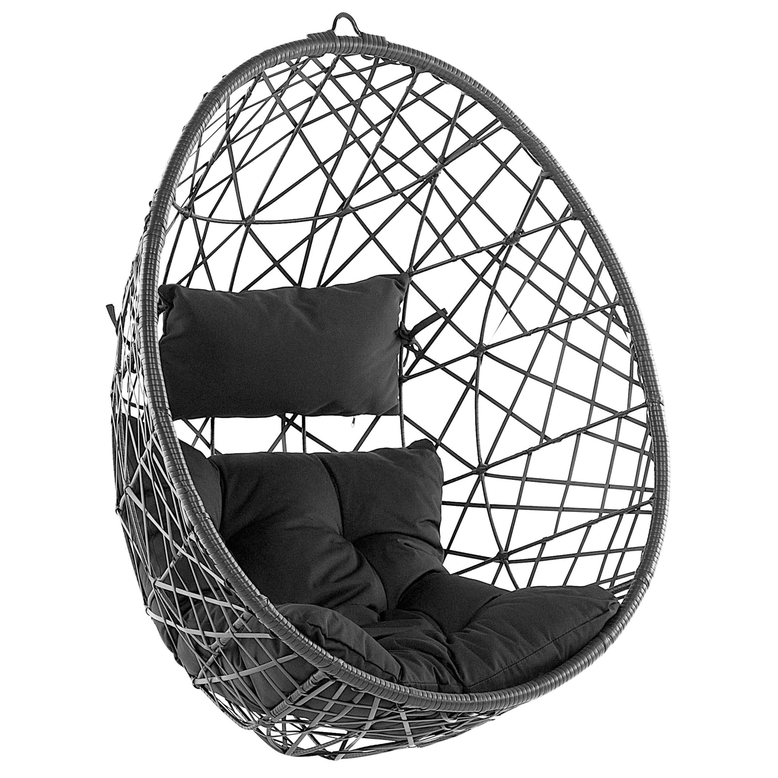 Fotoliu suspendat ALATRI Ratan sintetic Negru [2]