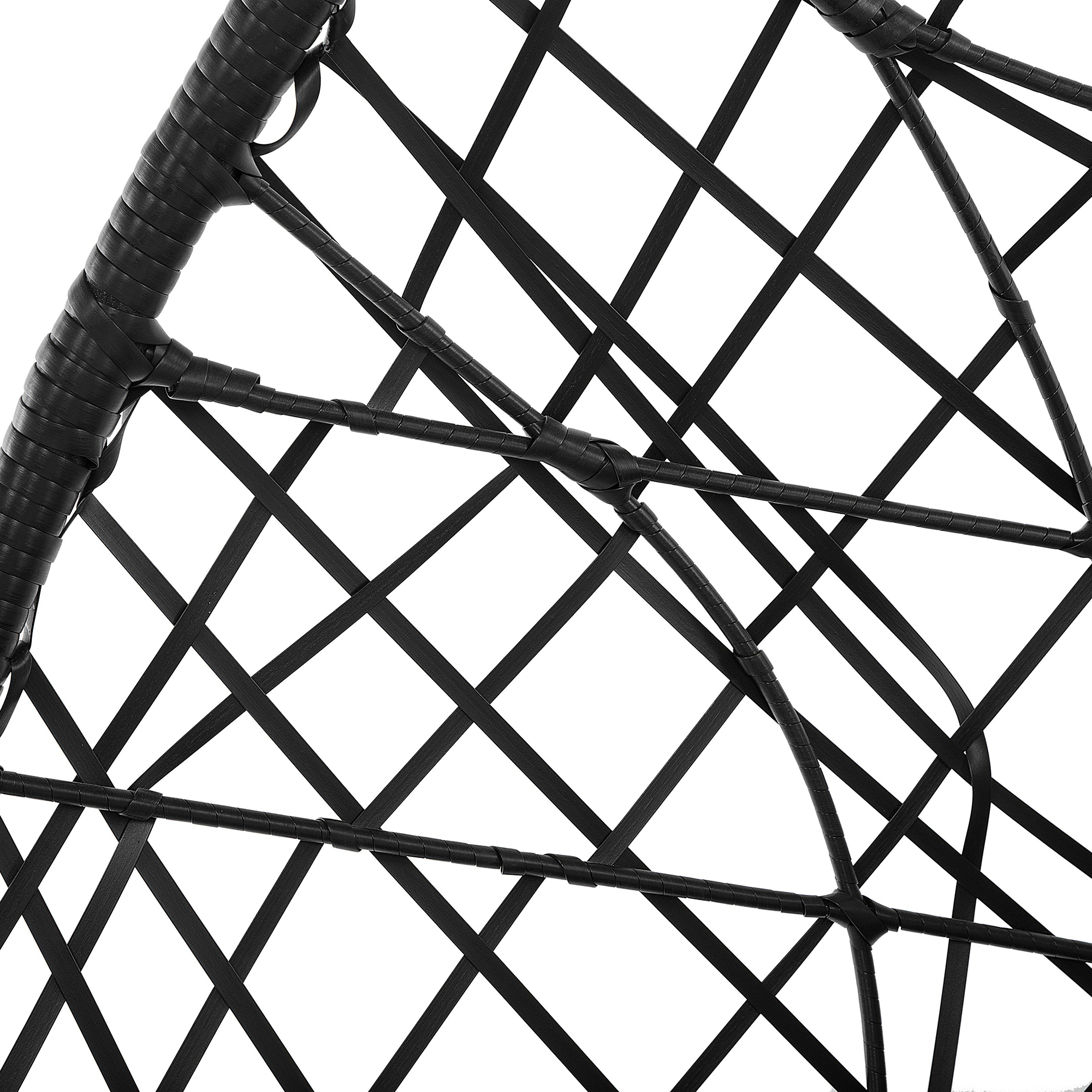 Fotoliu suspendat ALATRI Ratan sintetic Negru [7]