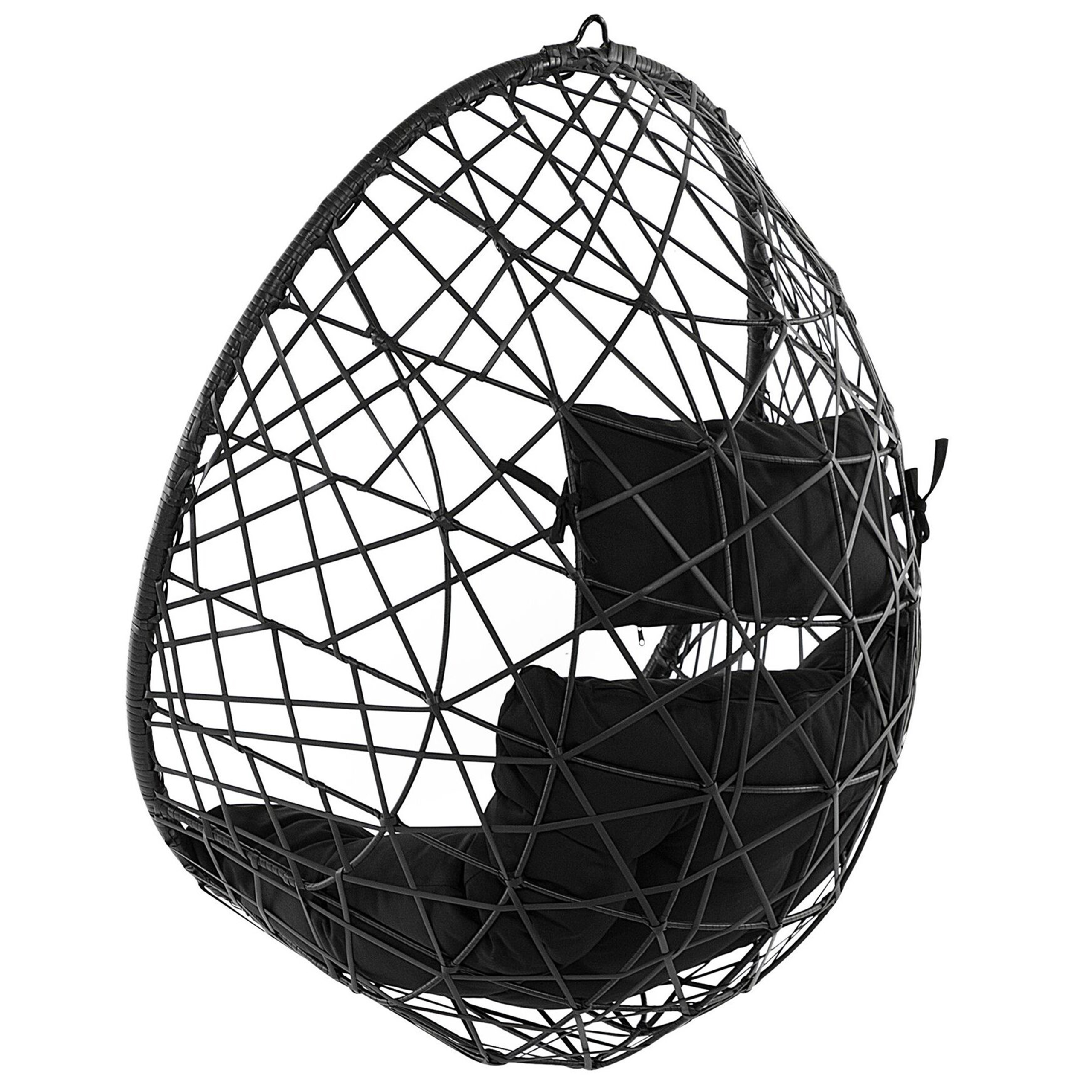 Fotoliu suspendat ALATRI Ratan sintetic Negru [5]