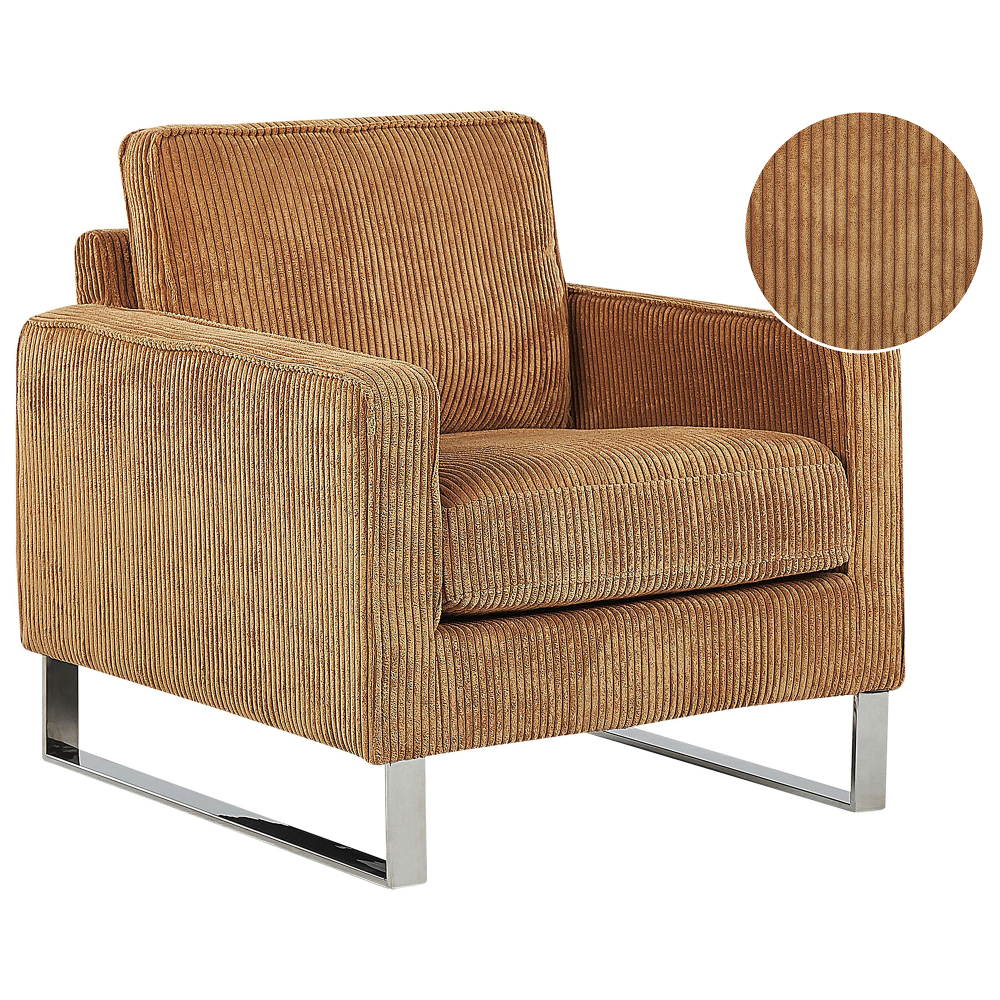 VIND Armchair Light Brown Velvet [2]