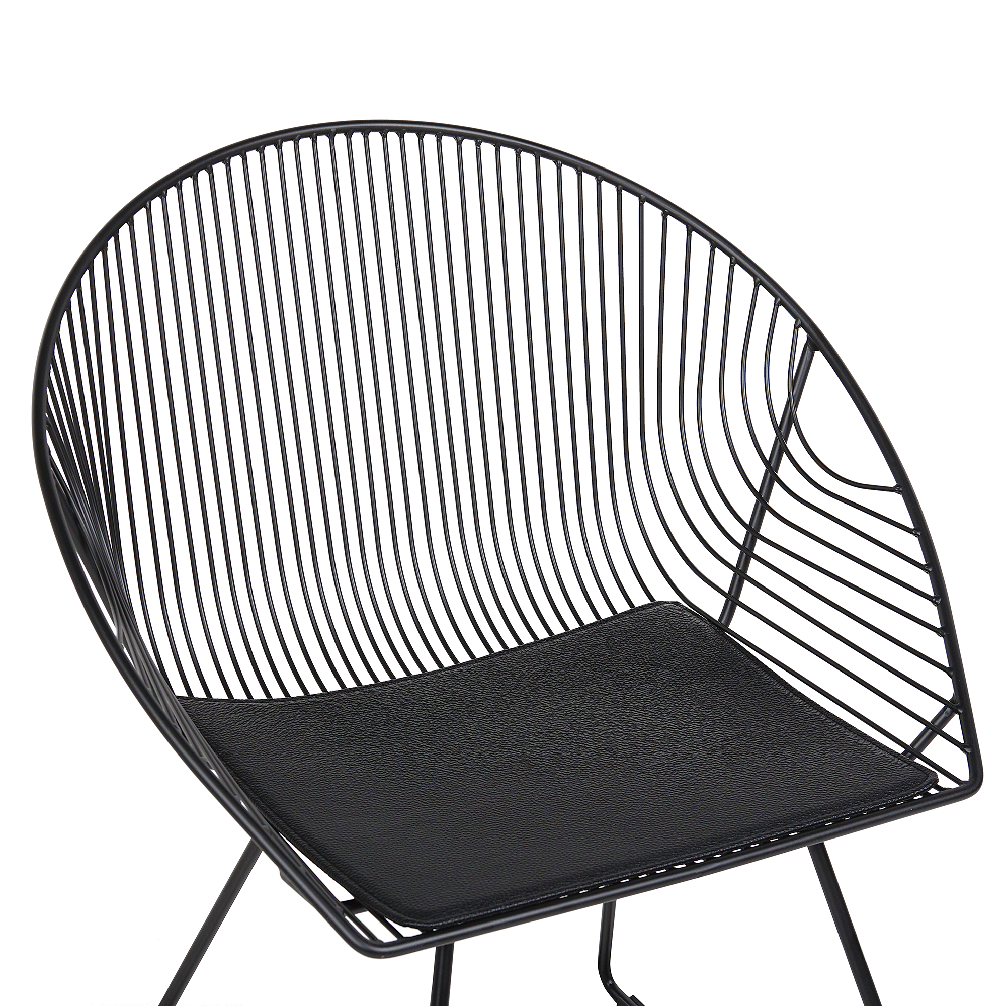 Set of 2 dining chairs AURORA Metal Black [7]