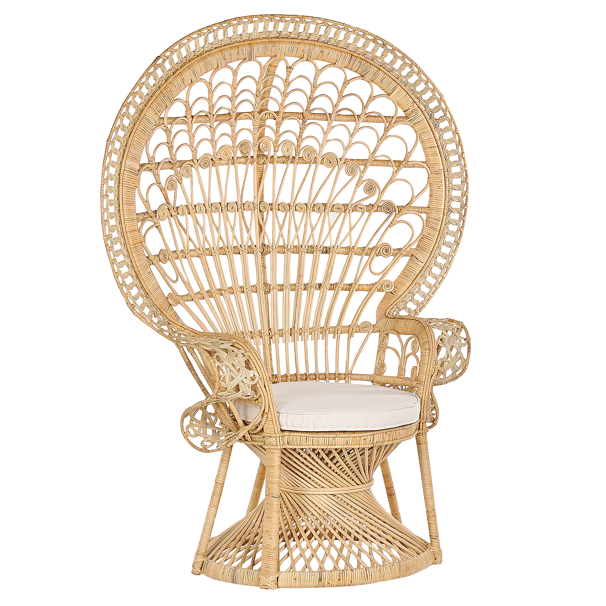 EMMANUELLE peacock chair Natural rattan [2]