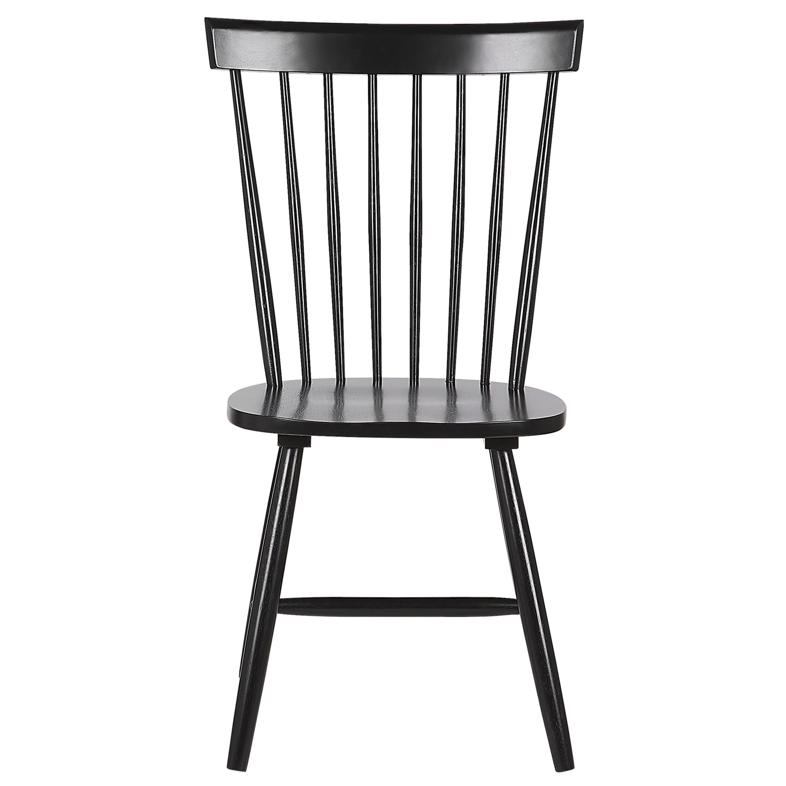 Set of 2 dining chairs BURGES Black wood [5]