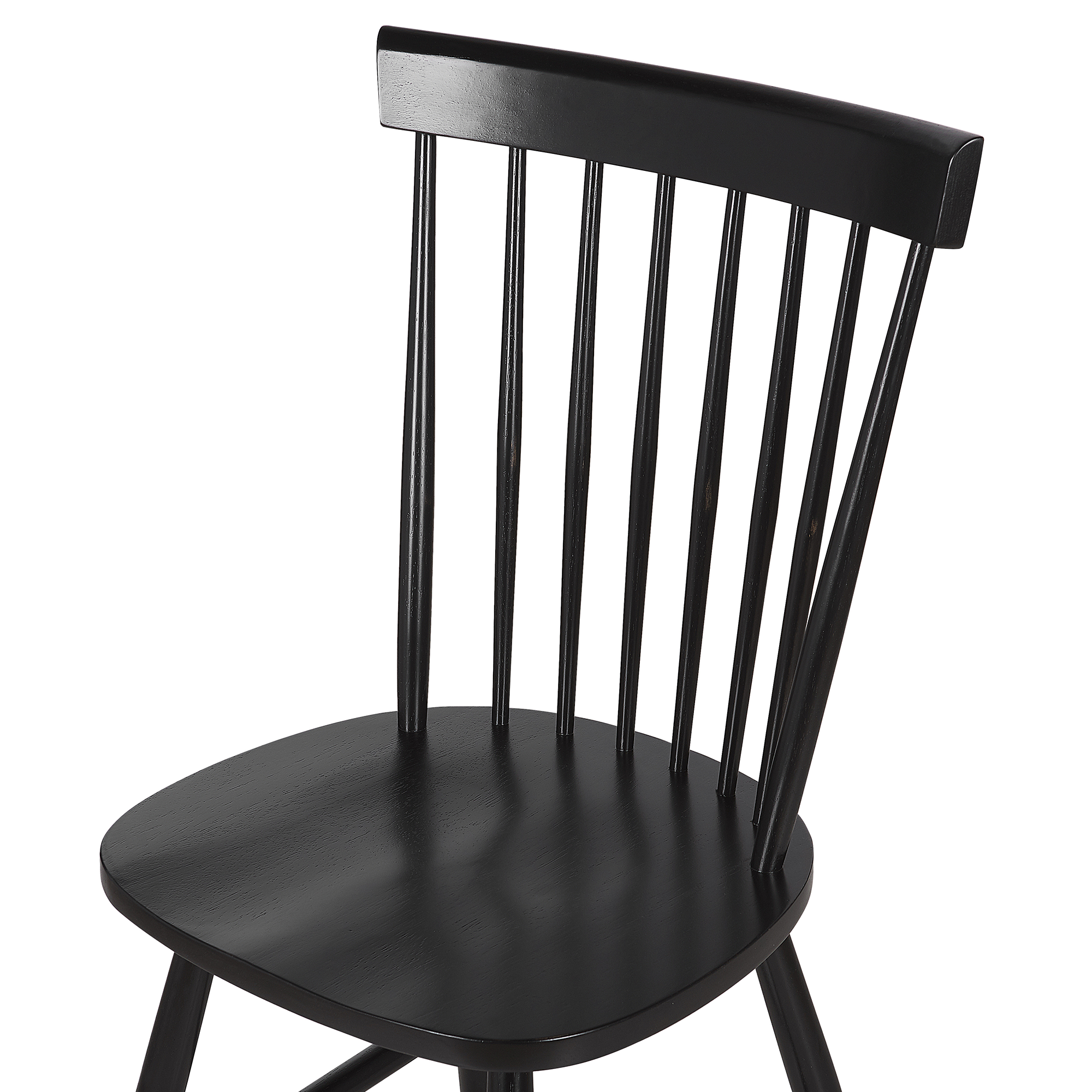 Set of 2 dining chairs BURGES Black wood [7]