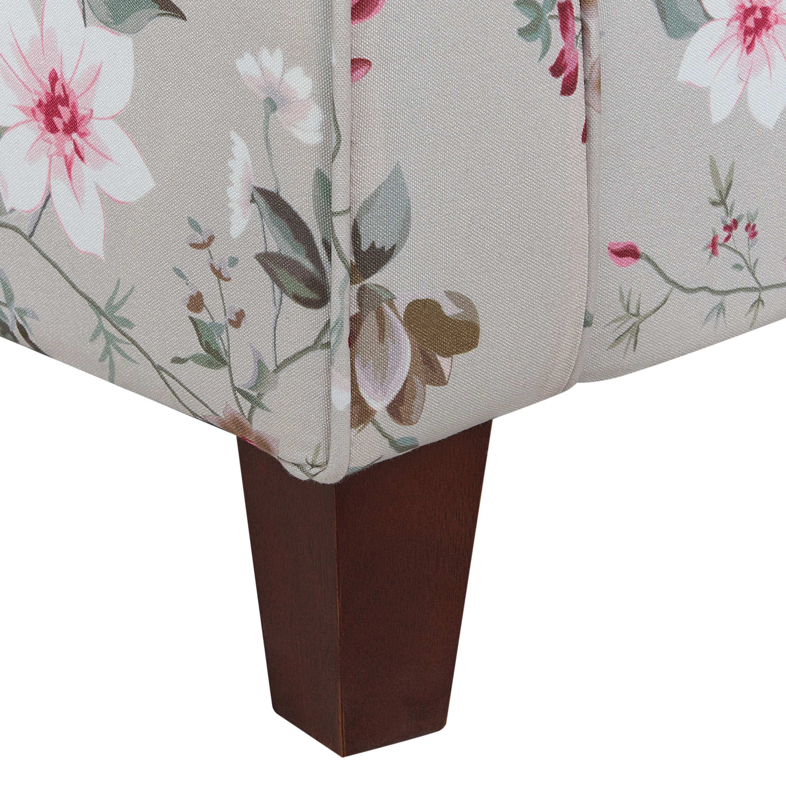 Fotoliu cu spătar înalt HAMAR cu taburet  Gri deschis [11]