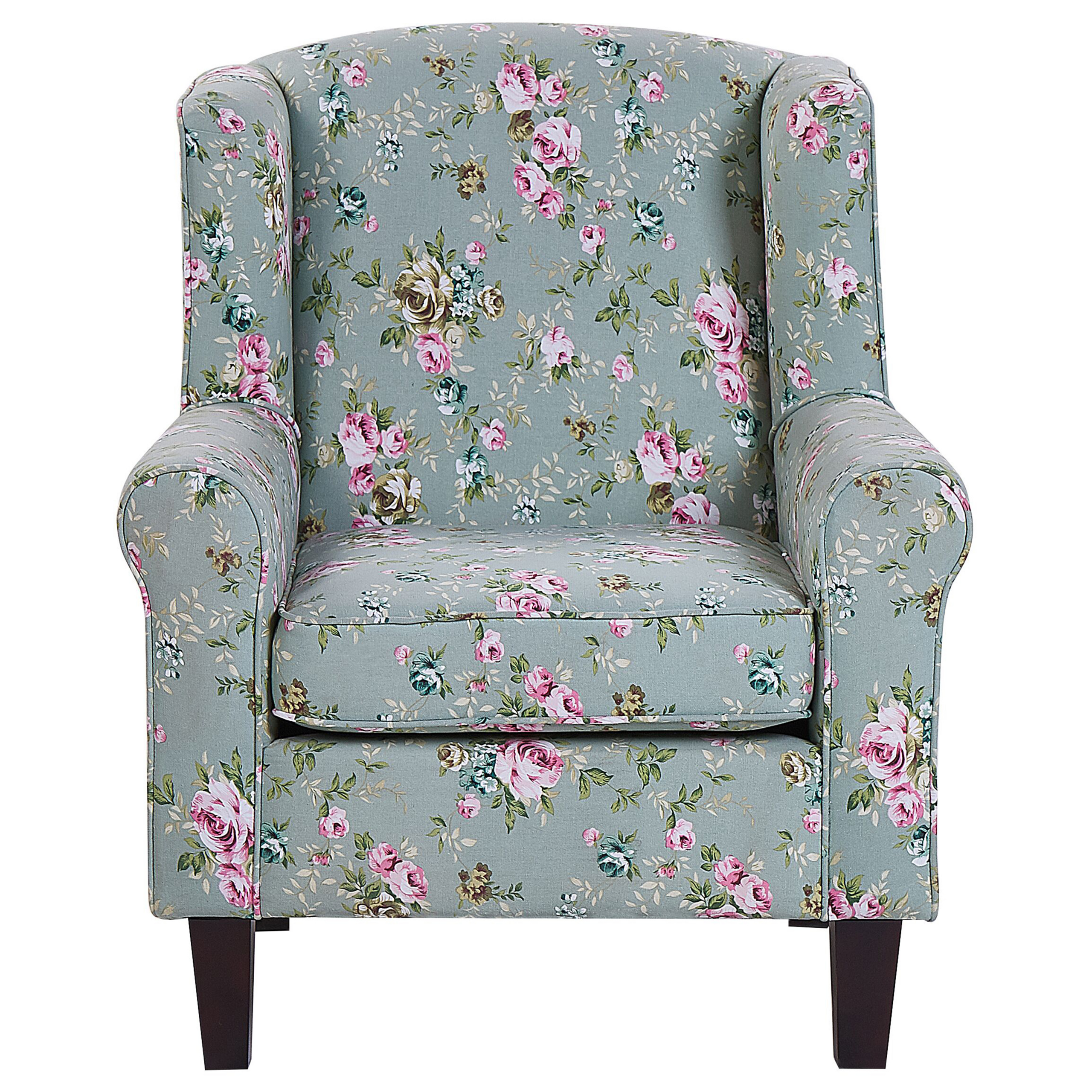 Fotoliu cu spătar înalt HAMAR cu taburet  Verde [4]