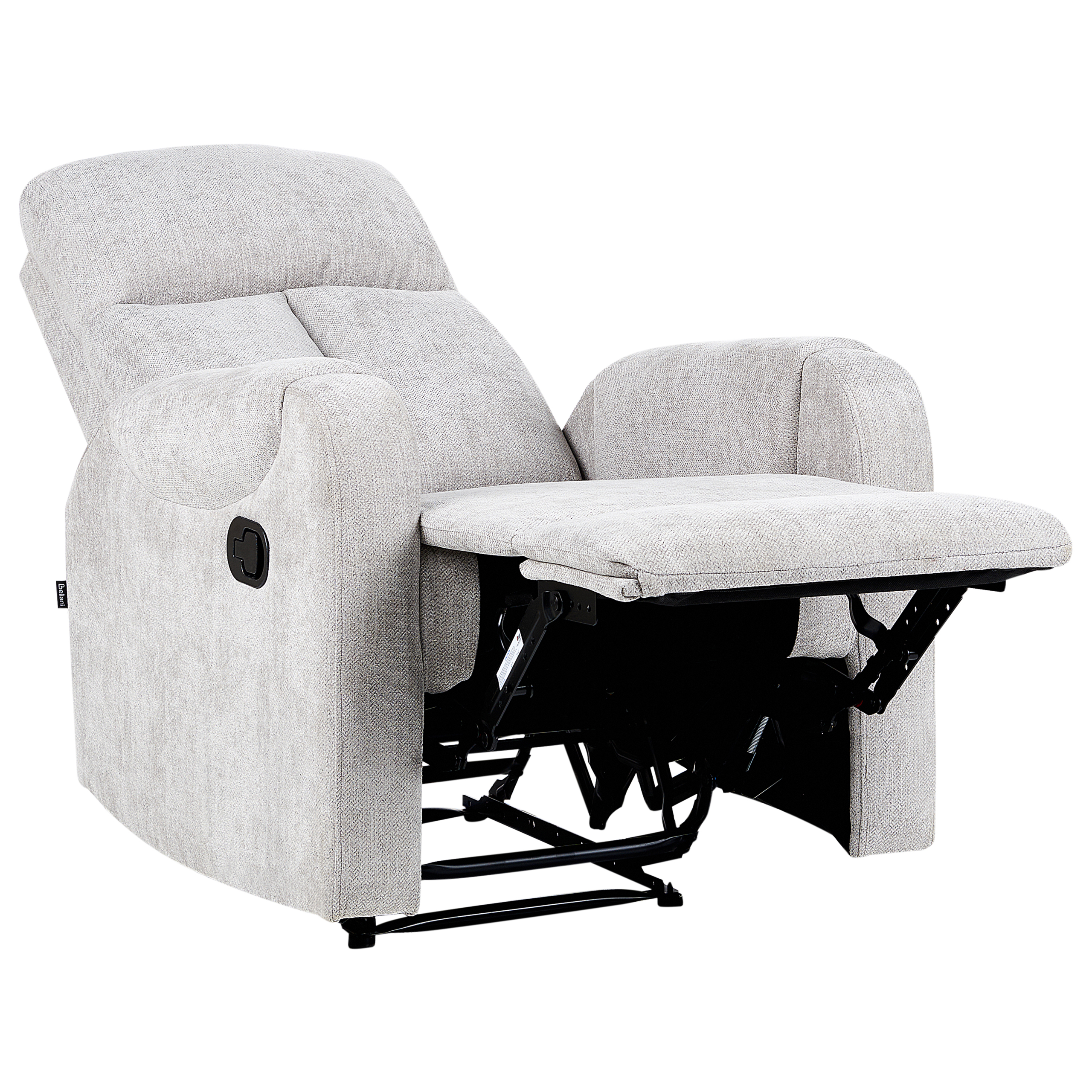 Fotoliu cu recliner SOMERO Suport pentru picioare retractabil  Gri [4]