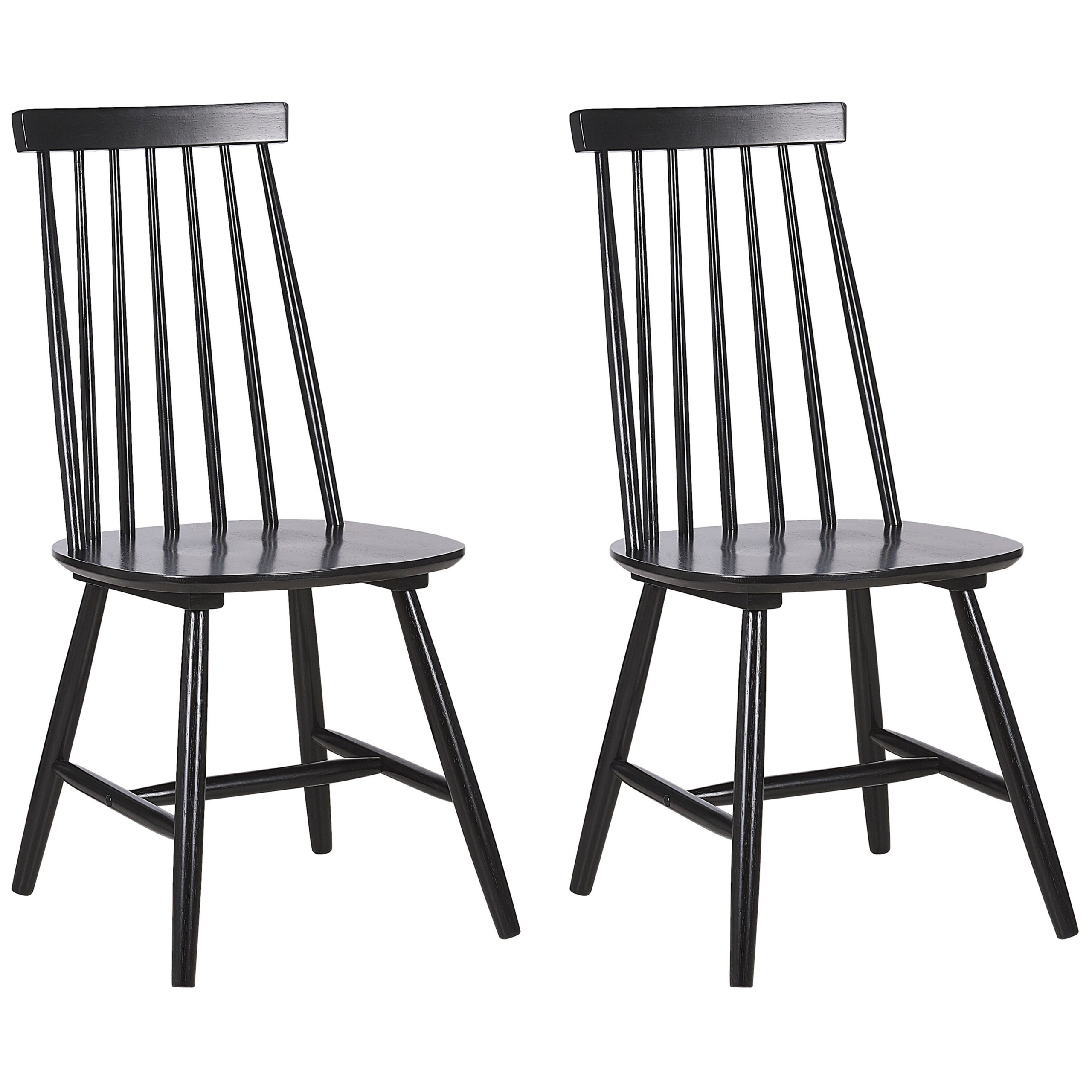 Set de 2 scaune dining BURBANK Lemn Negru [2]