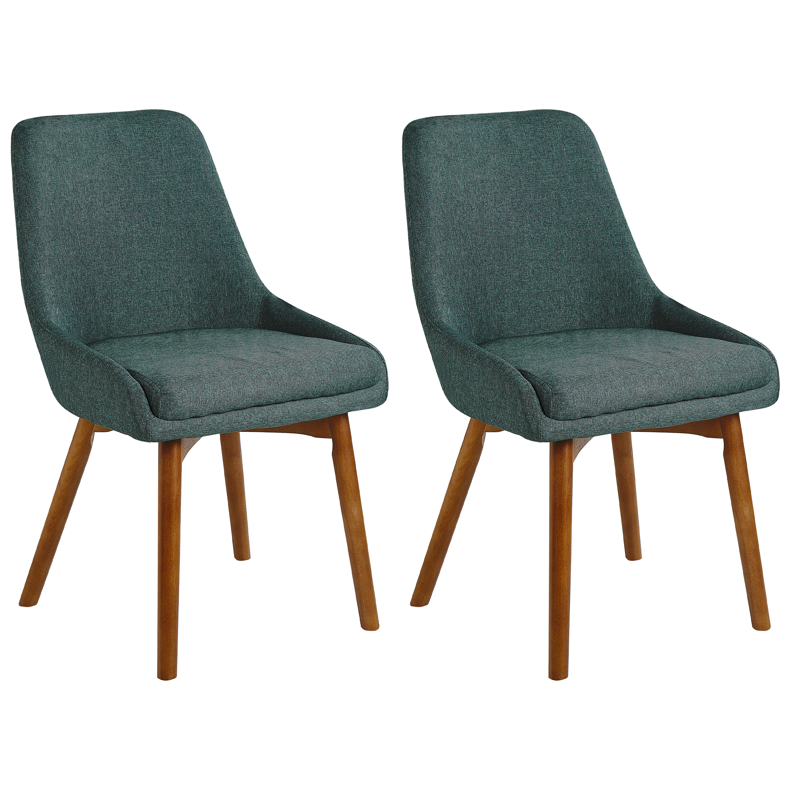 Set of 2 MELFORT Dining Chairs Dark Green [2]