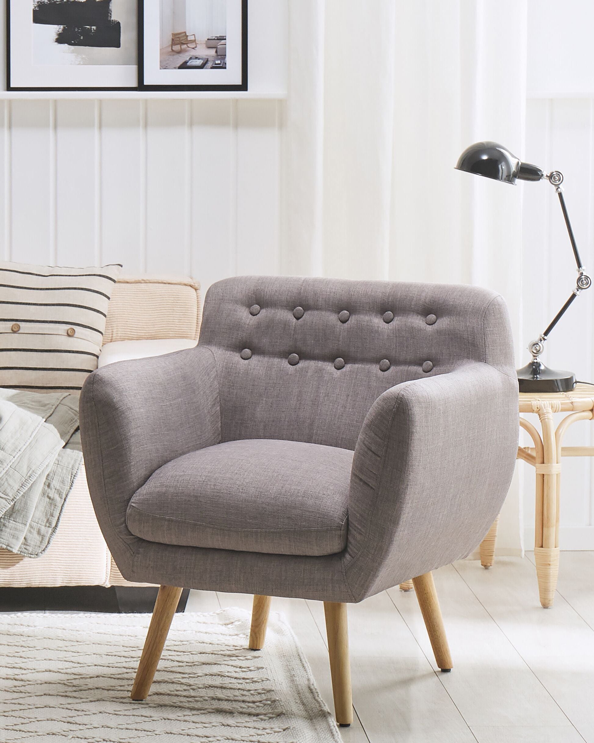 Armchairs - MELBY armchair Light grey