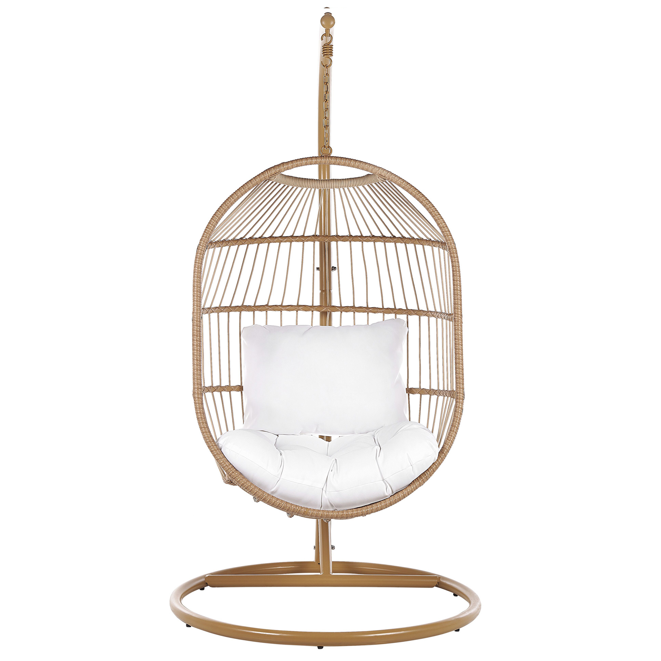 Fotoliu suspendat cu suport ALBA Ratan sintetic Natural [4]