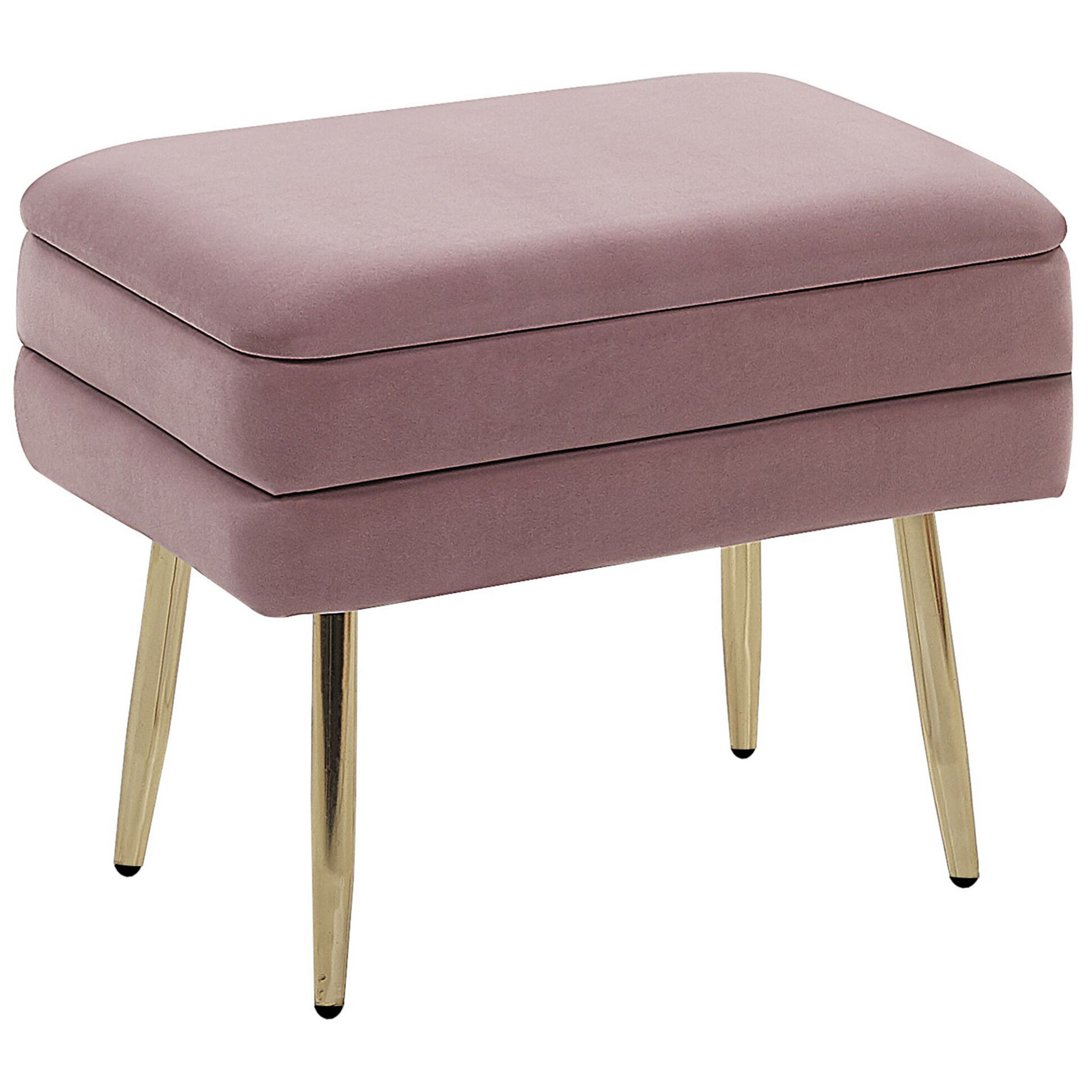ODESSA storage bench Pink velvet [2]