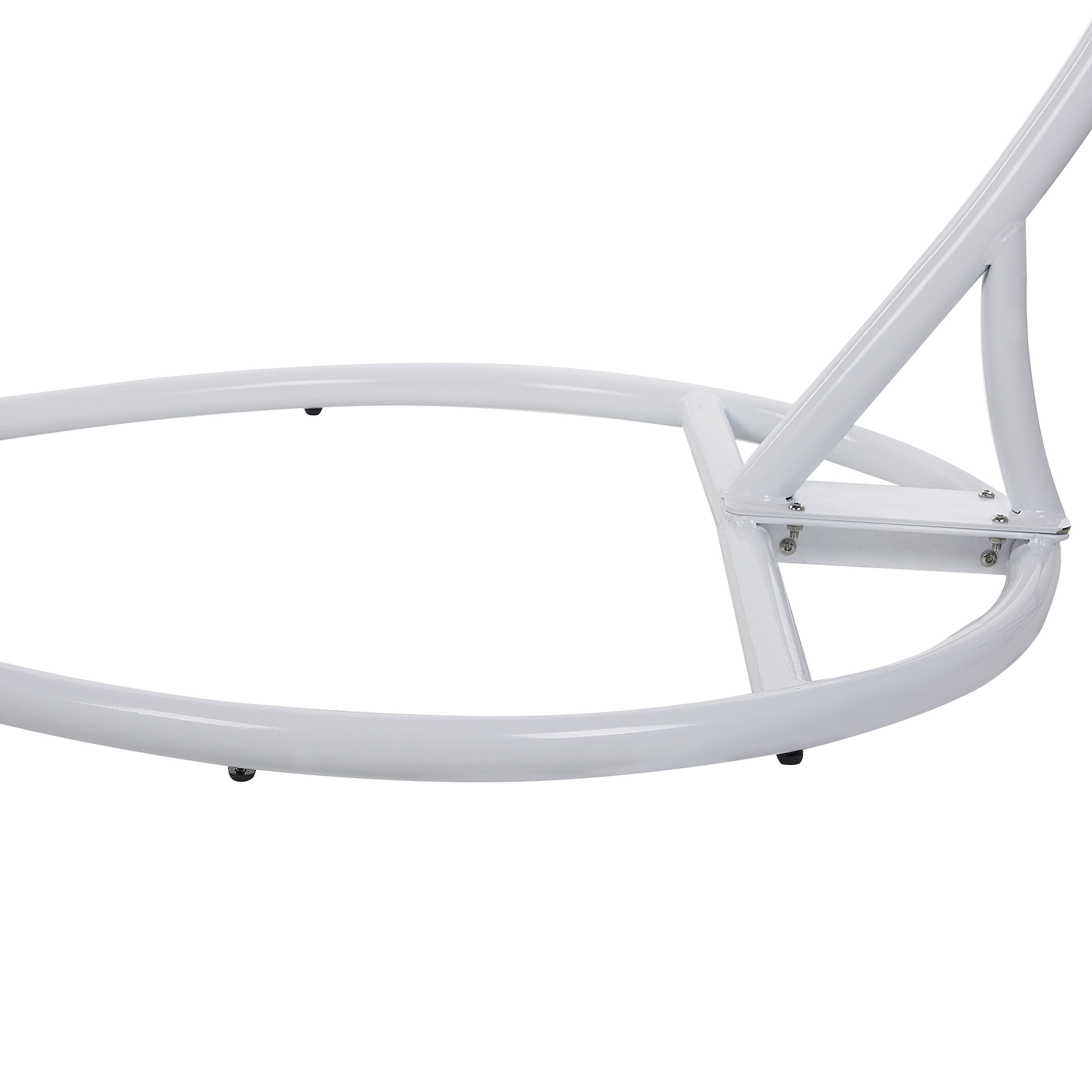 Suspended Armchair with Support SESIA Synthetic Rattan Light Grey [8]