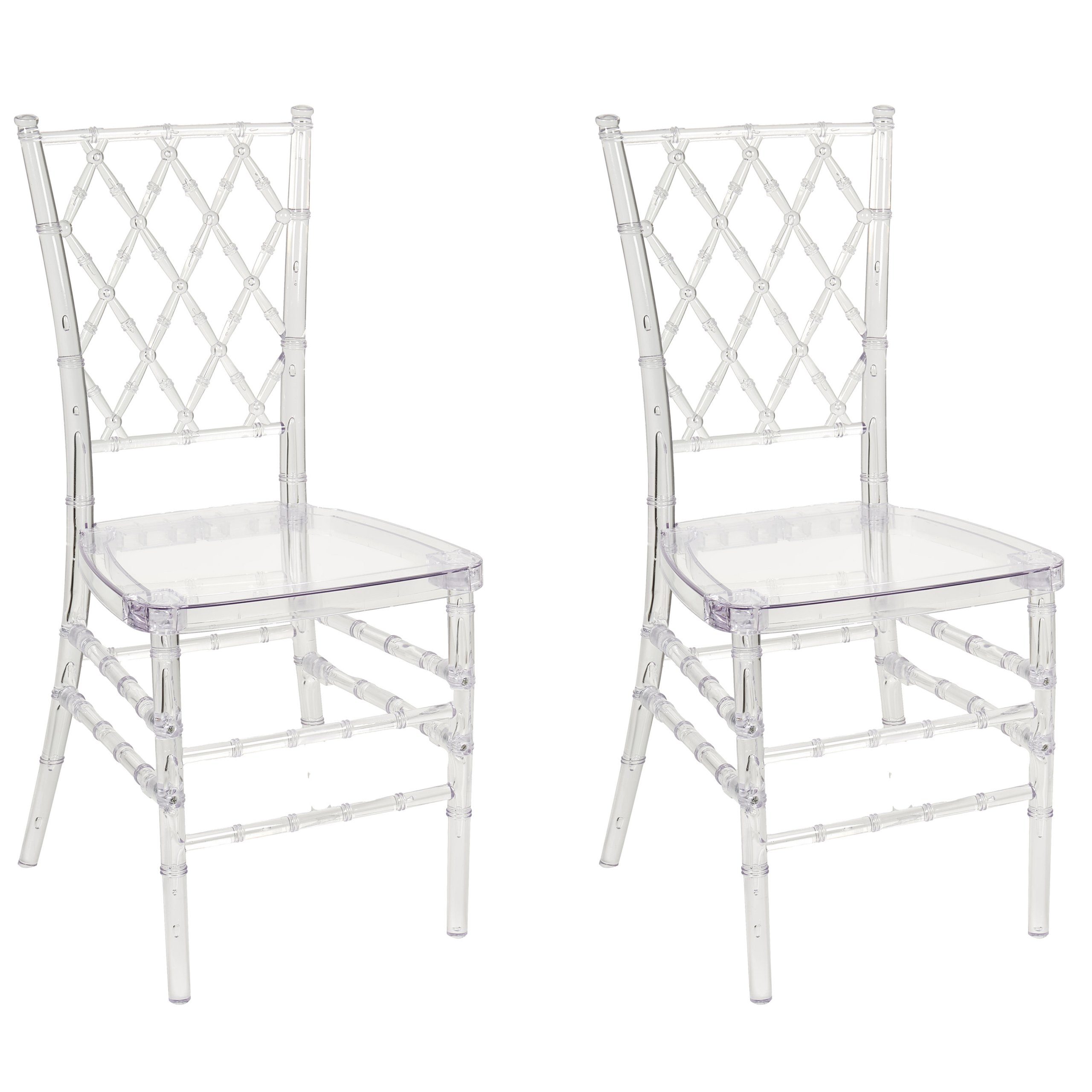 Set of 2 dining chairs CLARION Transparent [2]