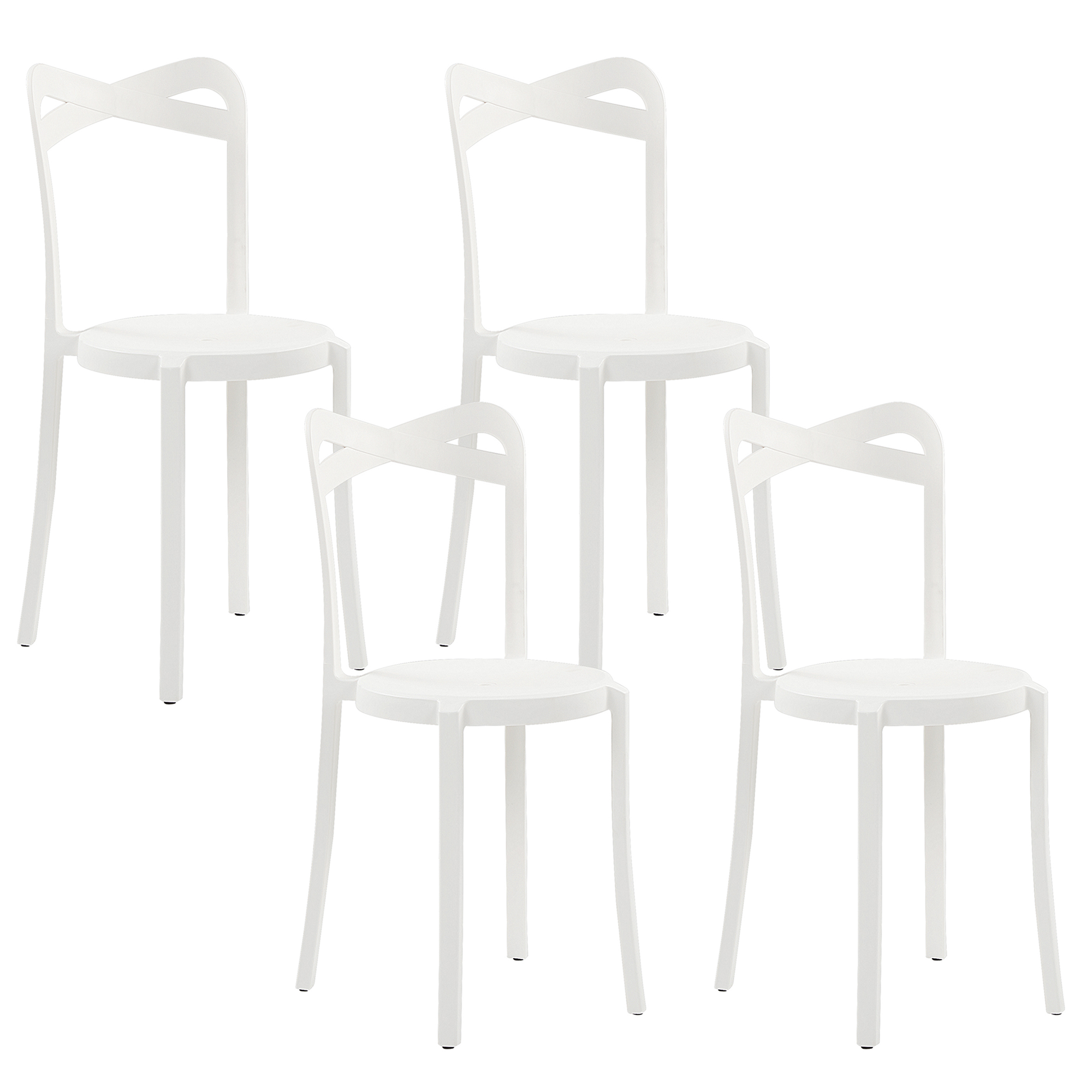 Set of 4 garden chairs CAMOGLI White [2]