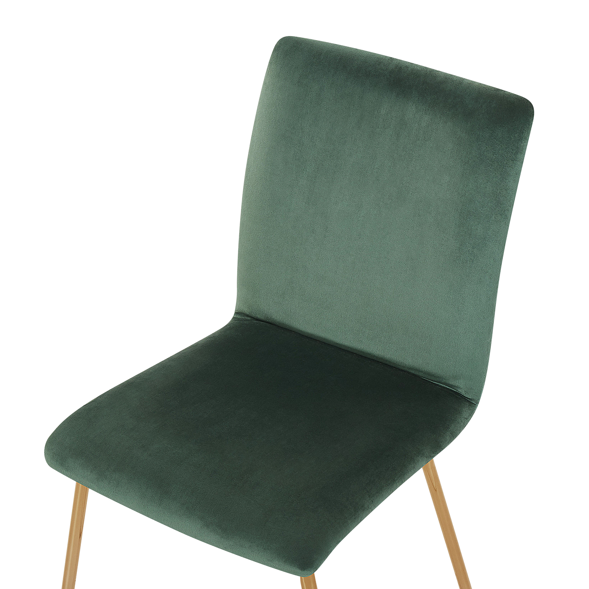 Set of 2 Dining Chairs RUBIO Velvet Emerald Green [7]