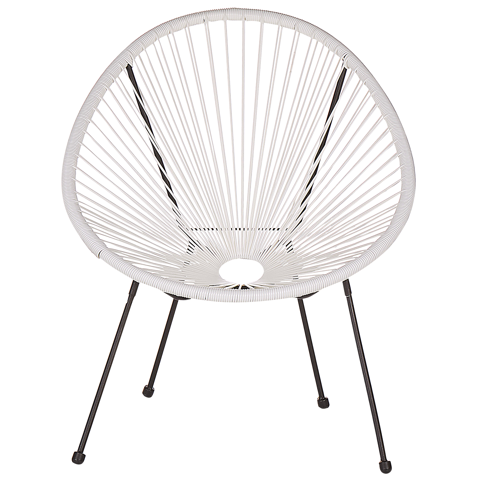 Scaun de grădină ACAPULCO II Ratan sintetic Alb [4]