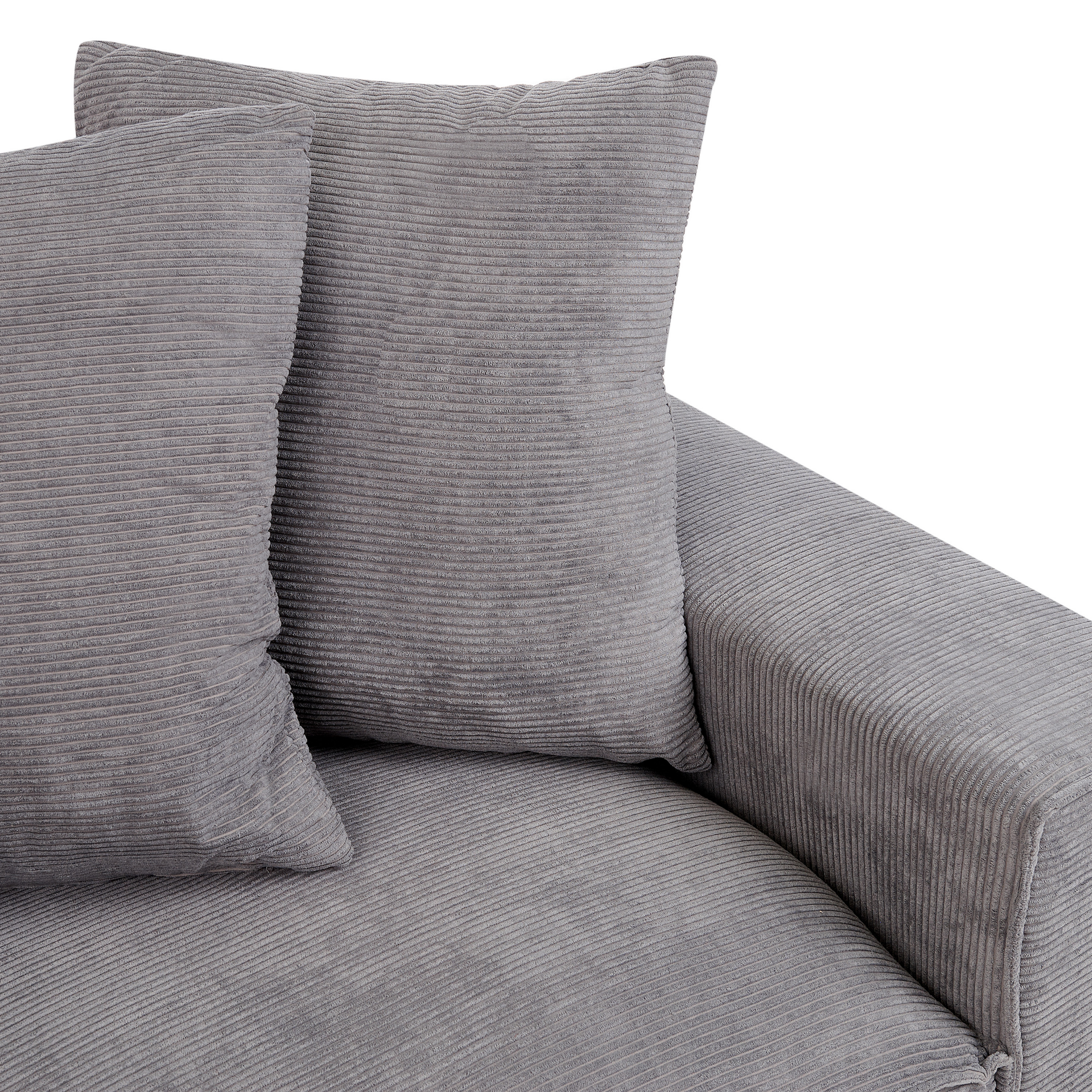 3-seater sofa VISKAN Velour Dark grey [8]