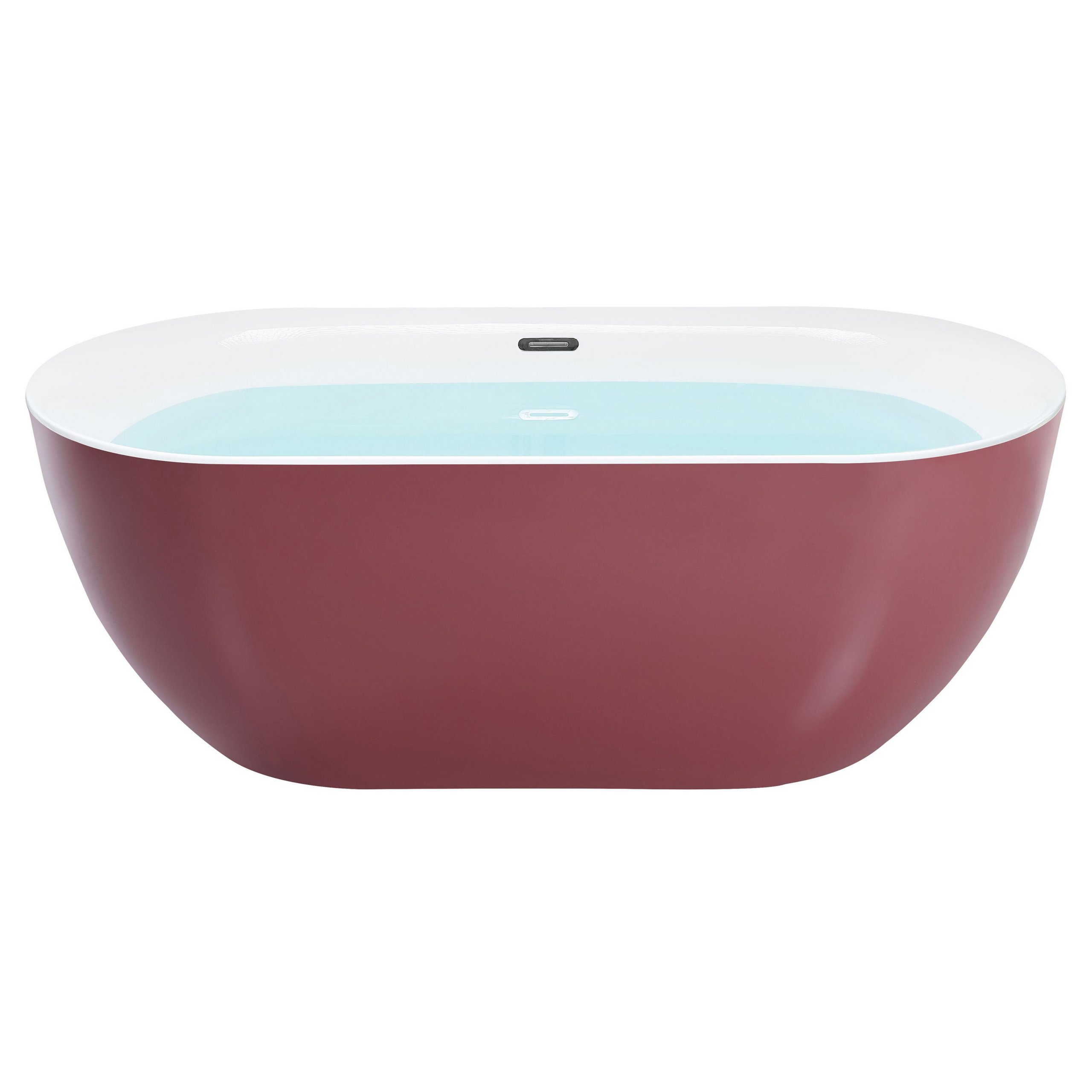Freestanding bathtub CARRERA 170 x 80 cm Bordeaux [4]
