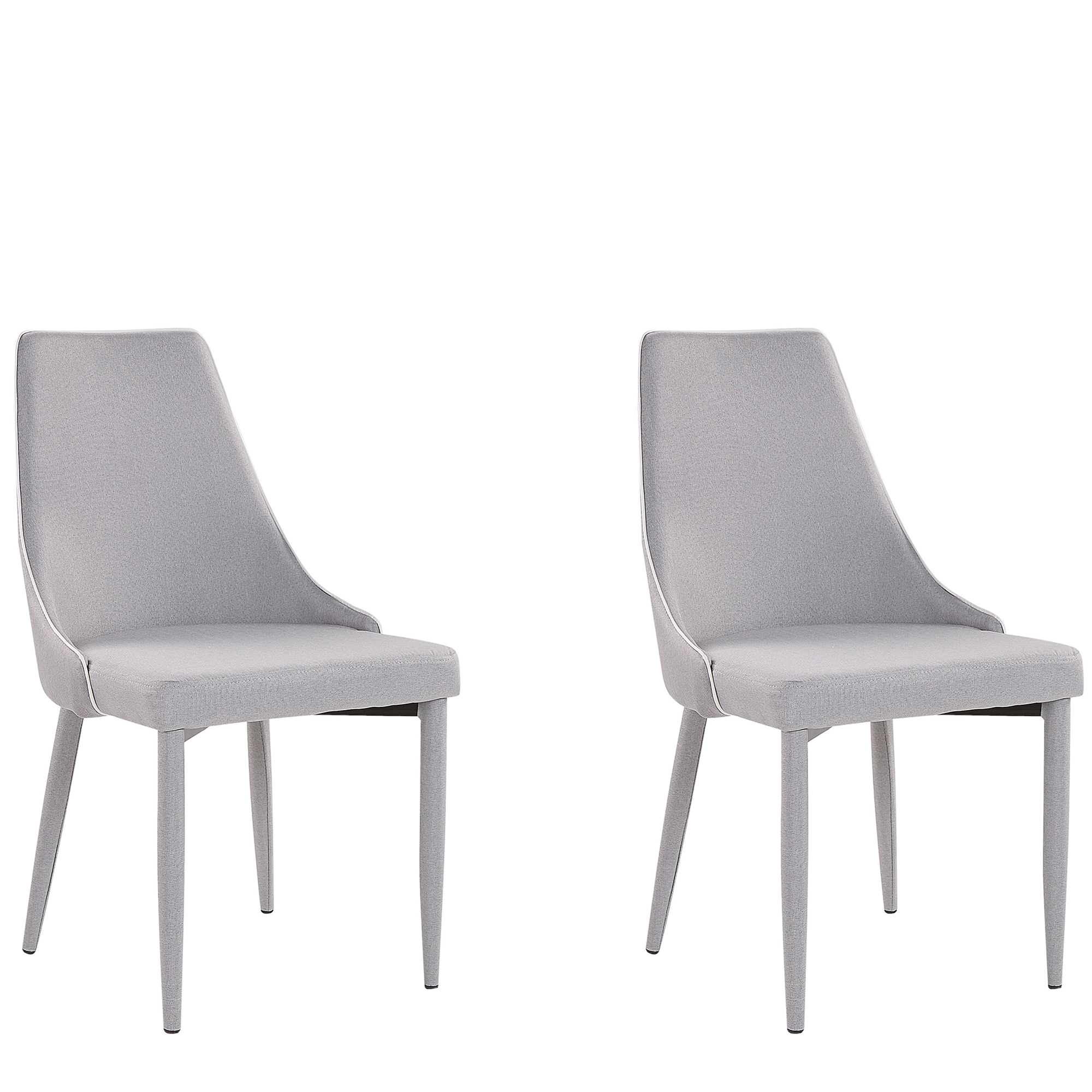 Set of 2 dining chairs CAMINO Light Grey [2]
