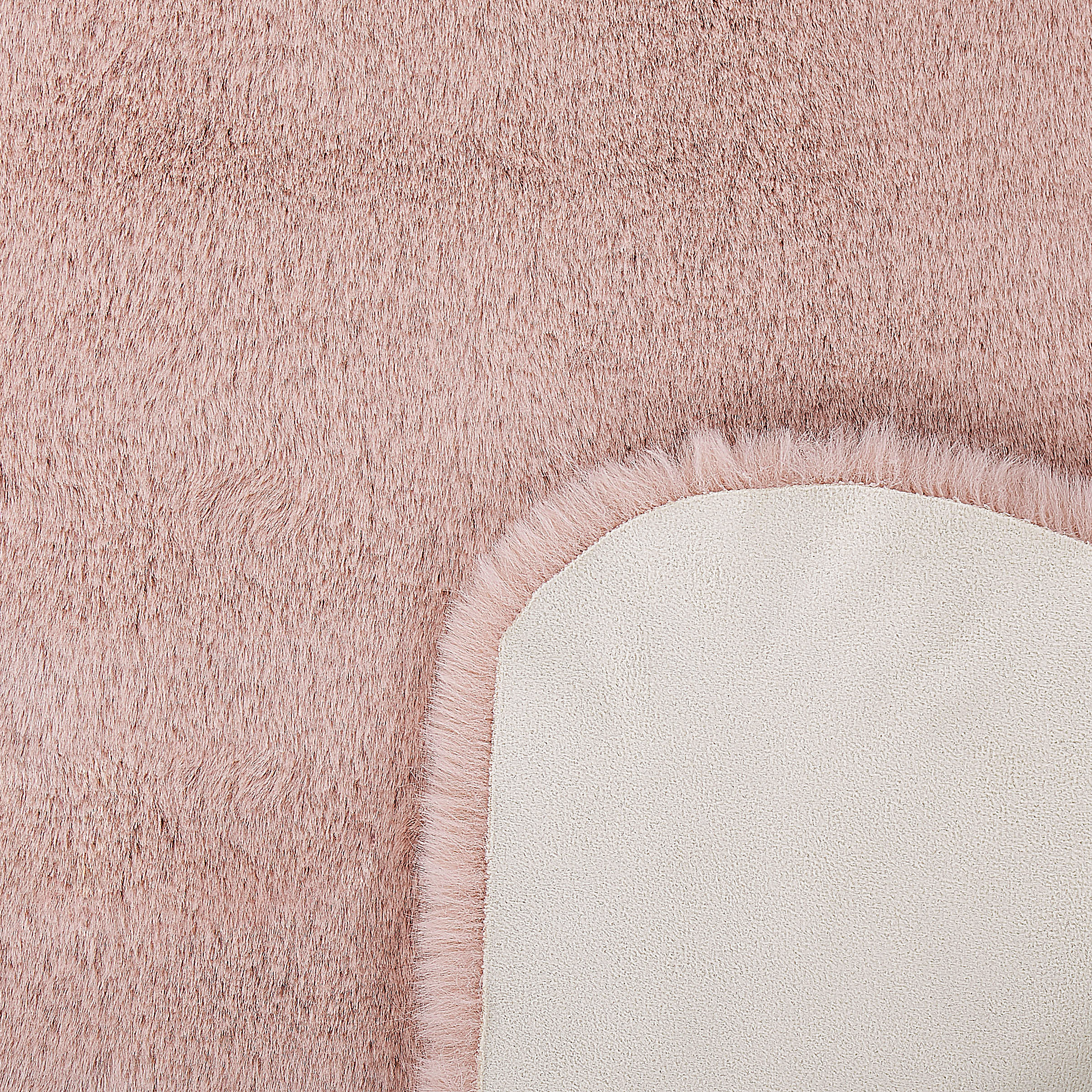 UNDARA Faux Fur Rug Pink 60 x 90 cm [5]