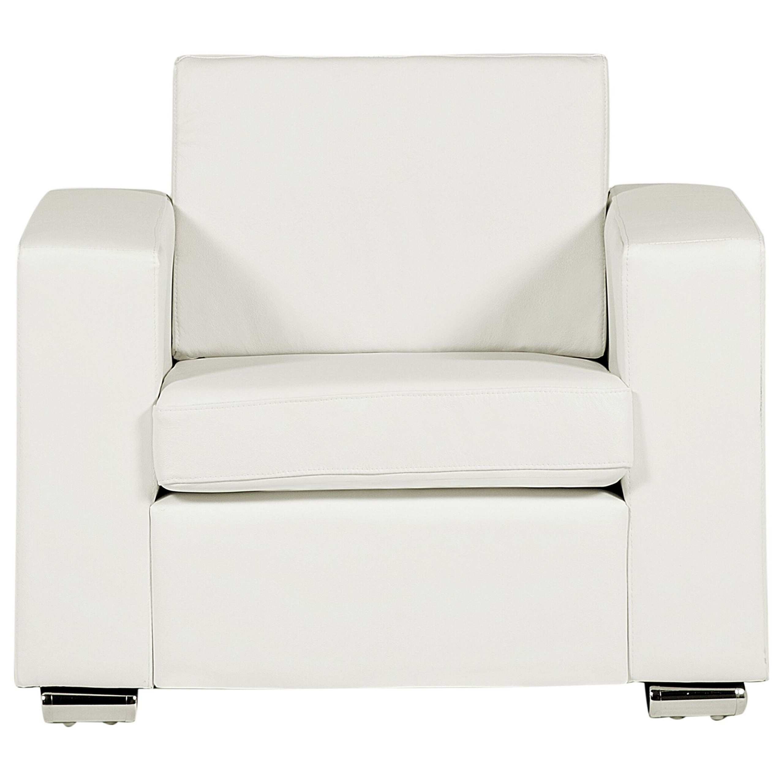 HELSINKI Armchair Genuine Leather White [3]
