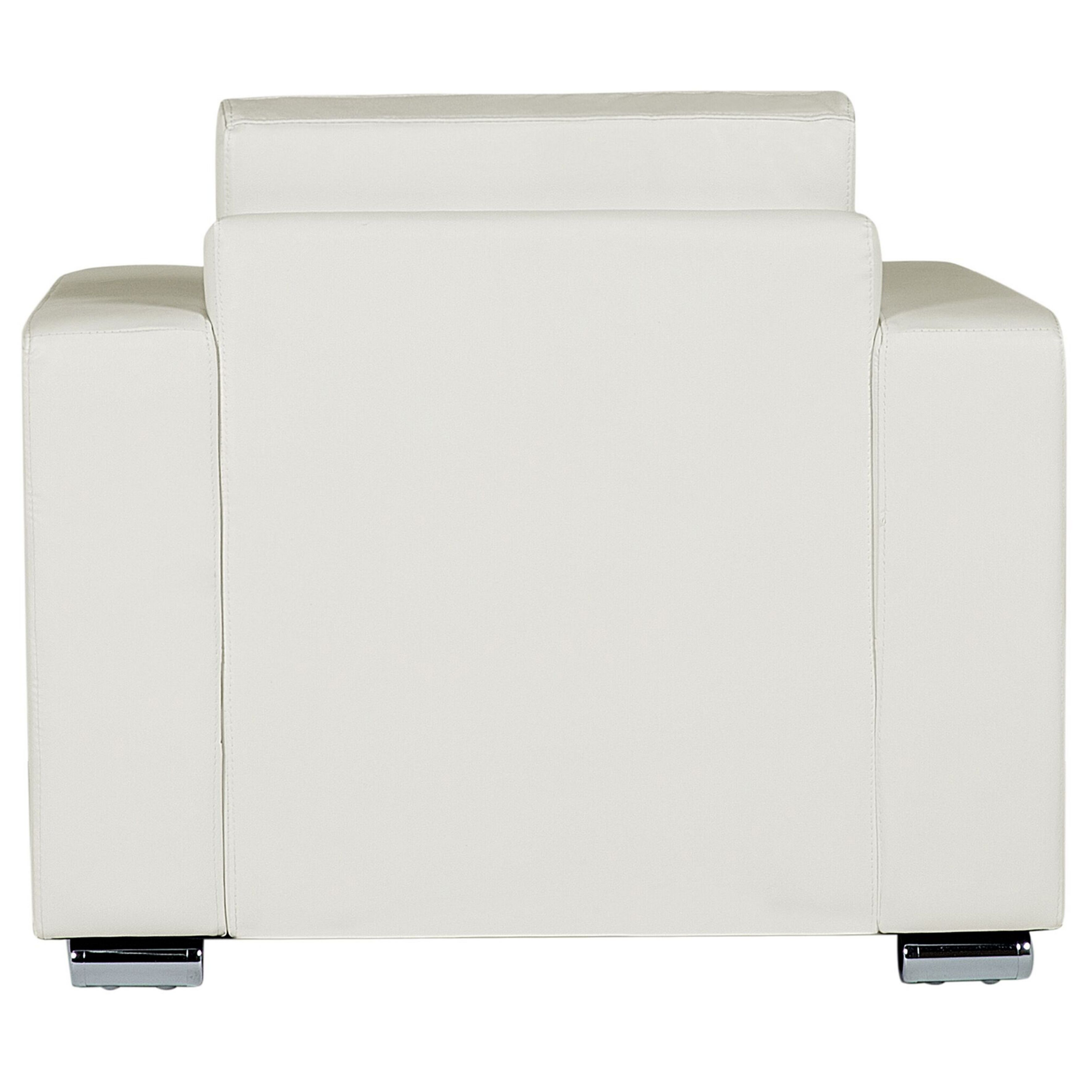 HELSINKI Armchair Genuine Leather White [4]