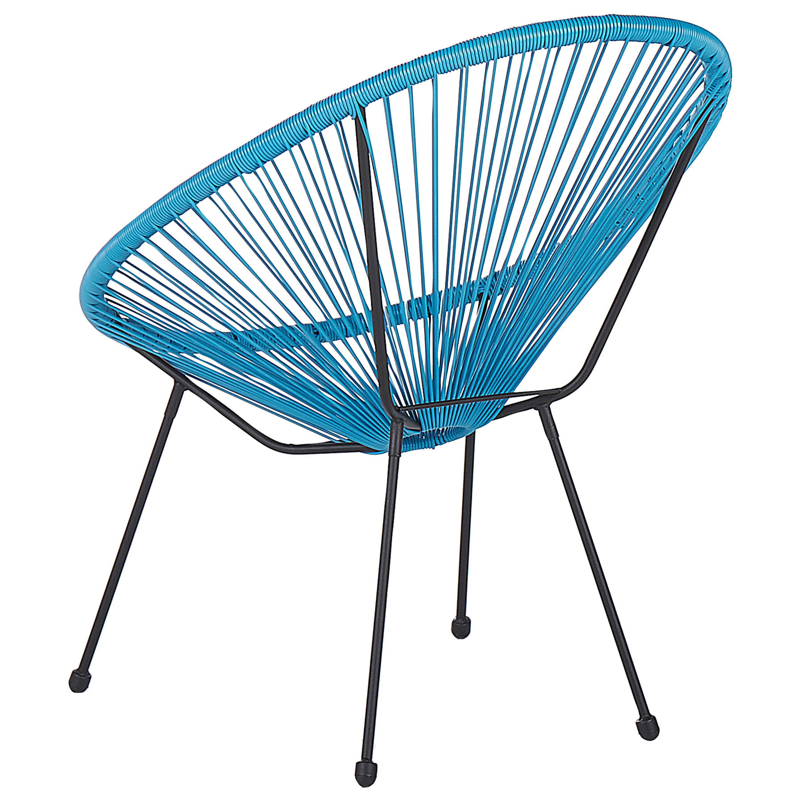 Set of 2 garden chairs ACAPULCO II Synthetic rattan Blue [6]