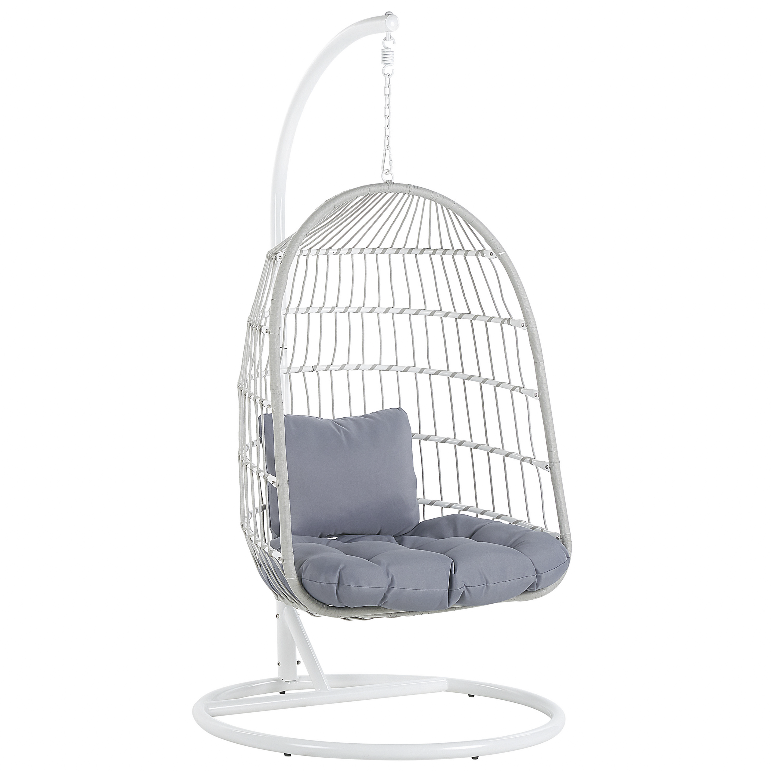 ALLERA Metal White Hanging Armchair [2]