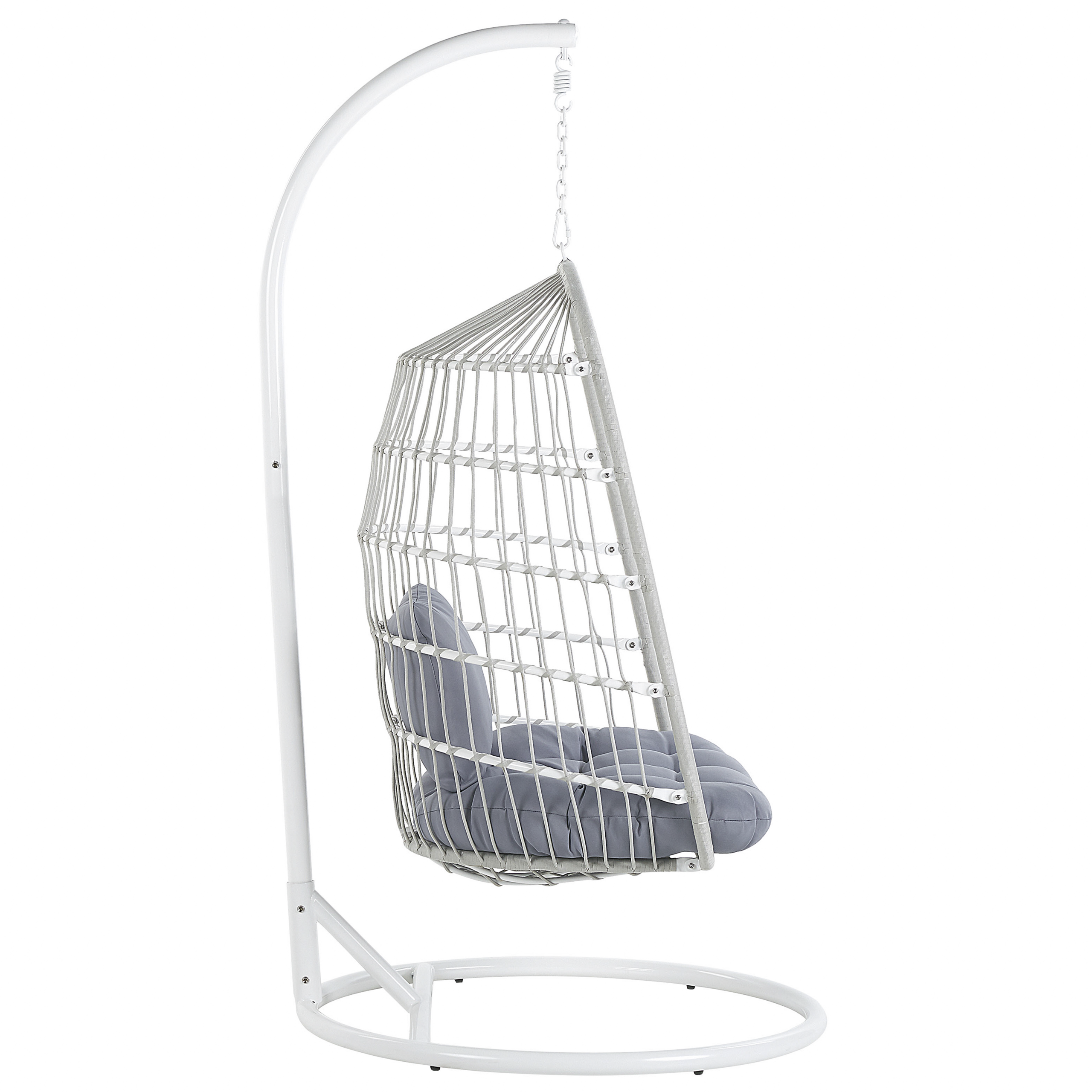 ALLERA Metal White Hanging Armchair [5]