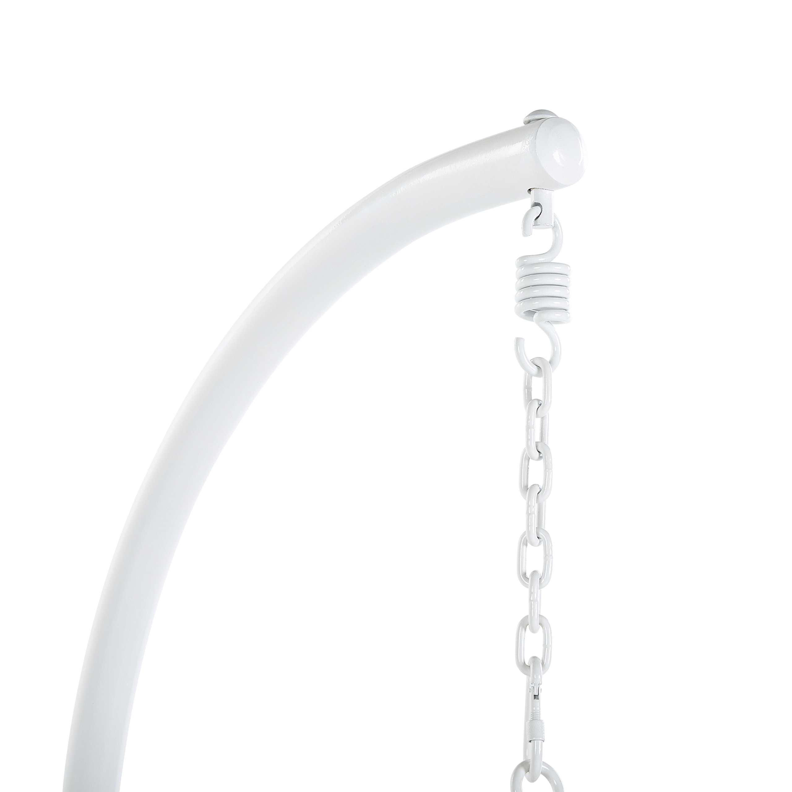 Fotoliu suspendat cu suport ALBA Ratan sintetic Alb [9]