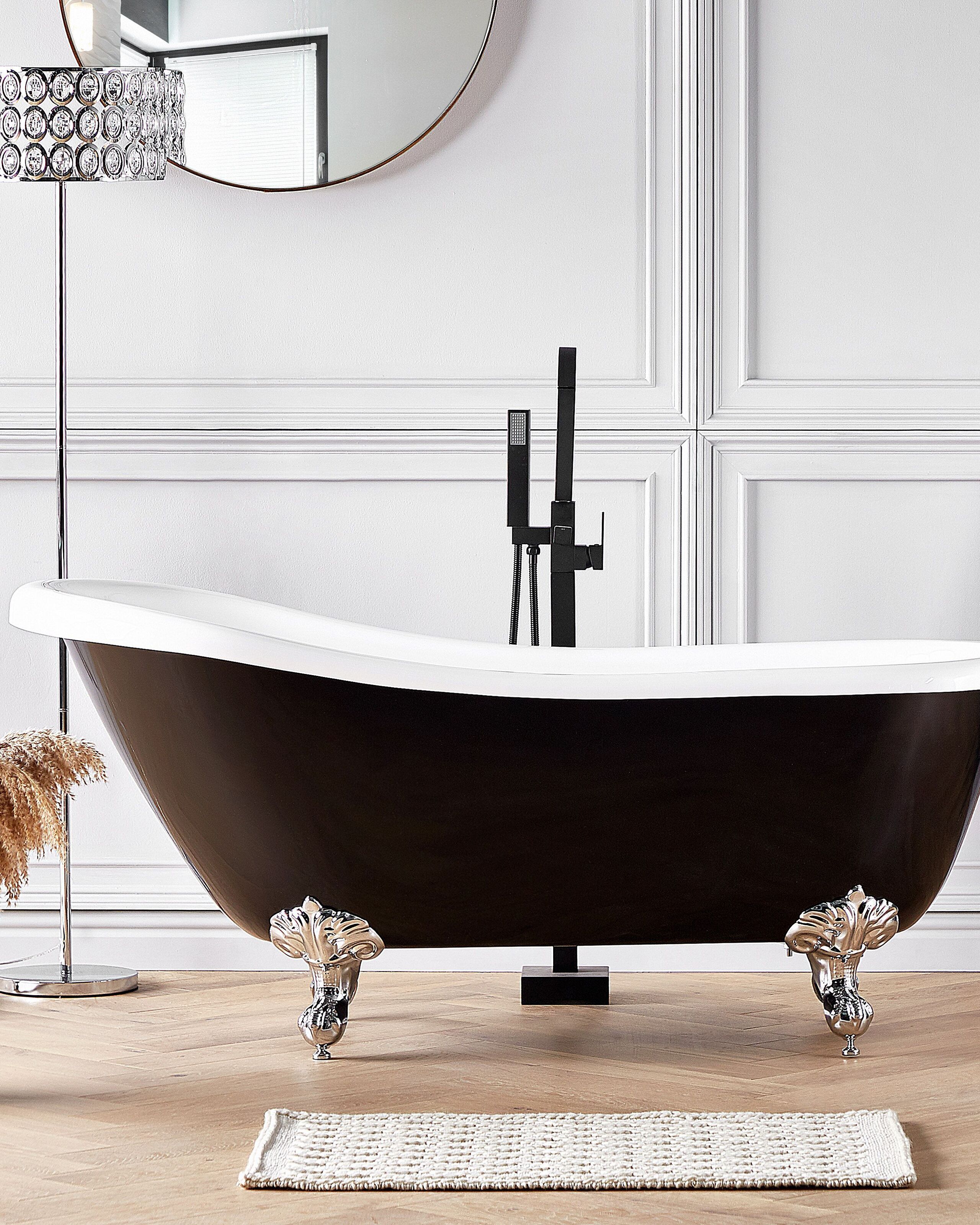 Cazi de baie - Freestanding bathtub CAYMAN 170 x 76 cm Black/White