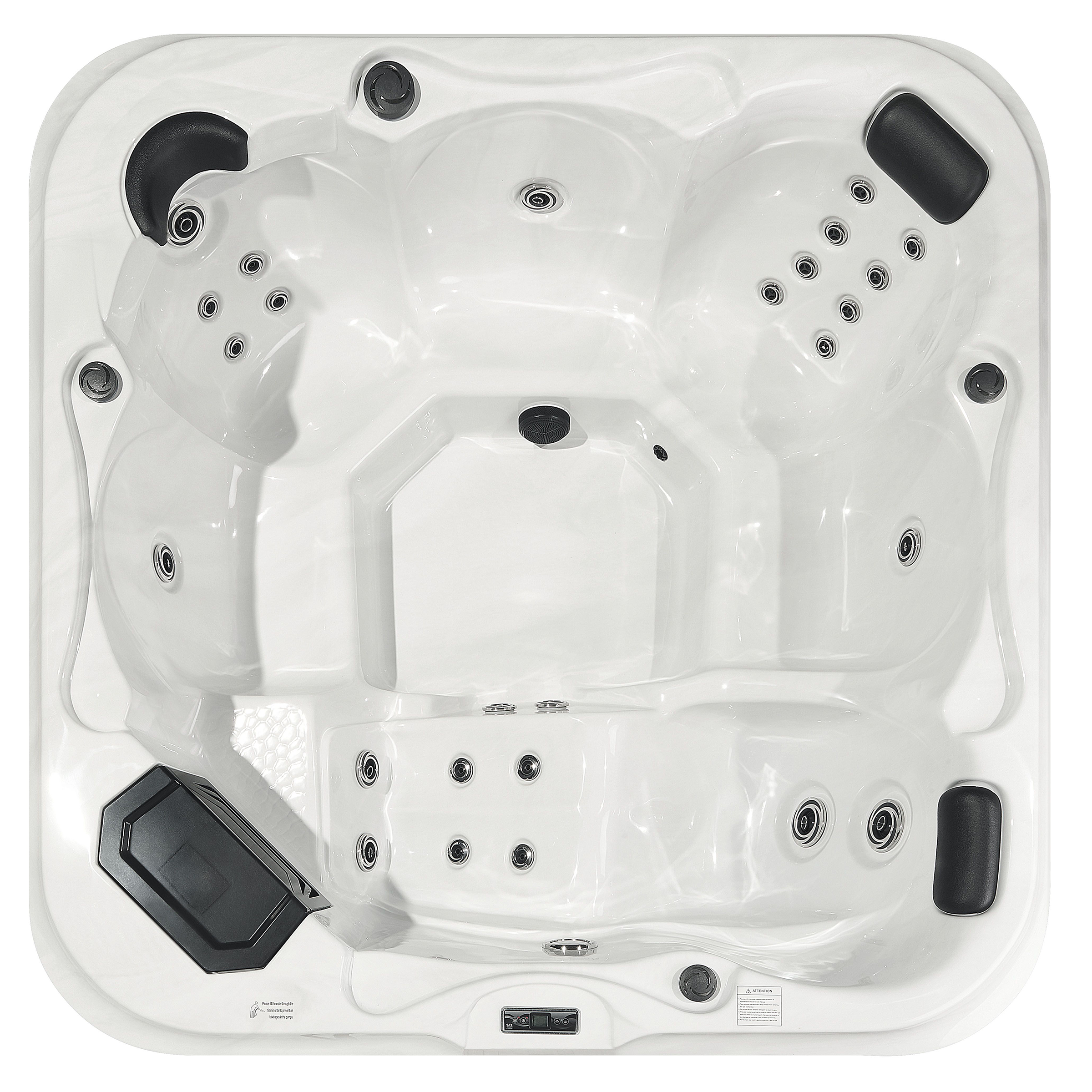 Outdoor jacuzzi with LED TULAROSA White [4]