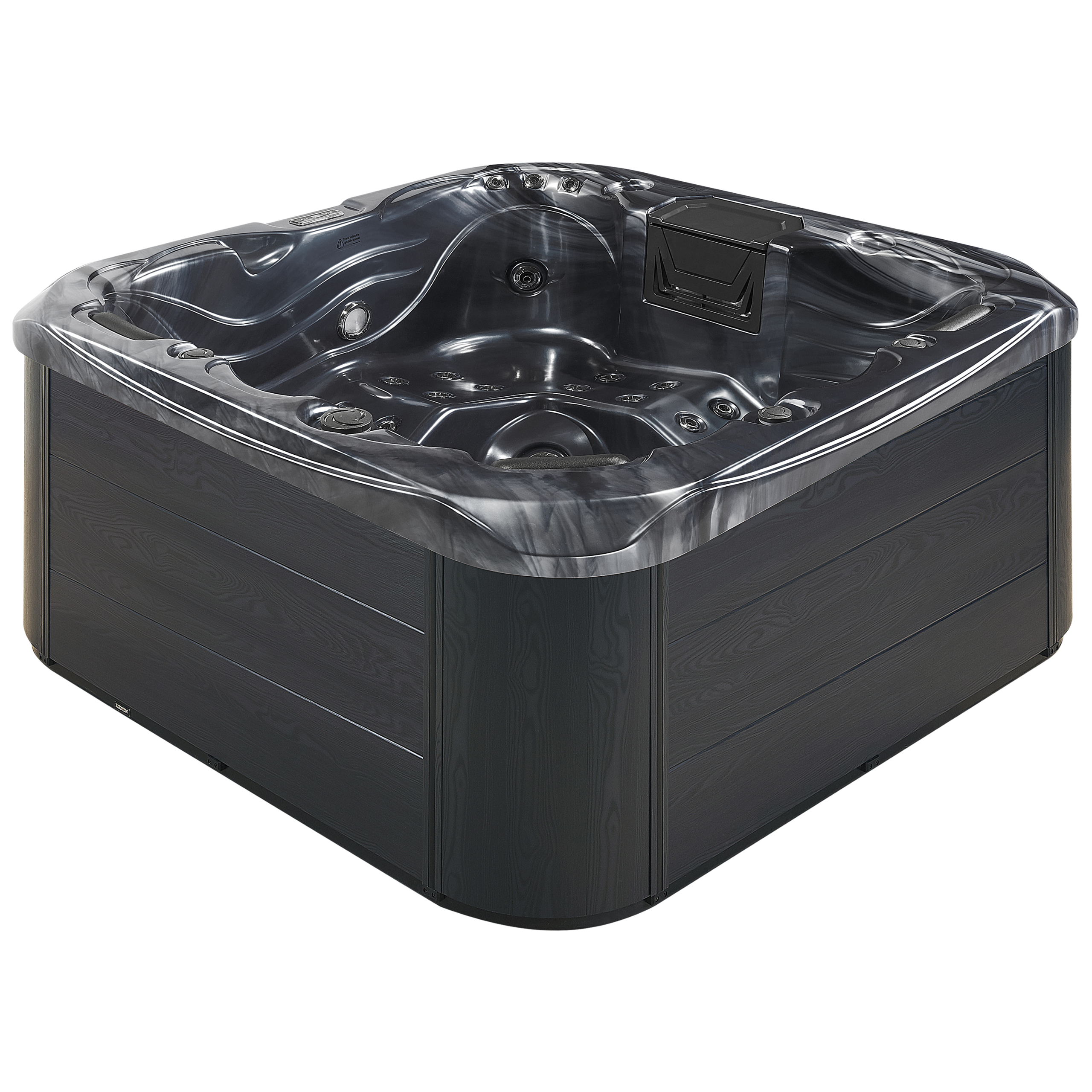 Jacuzzi exterior cu LED LASTARRIA Gri grafit [5]