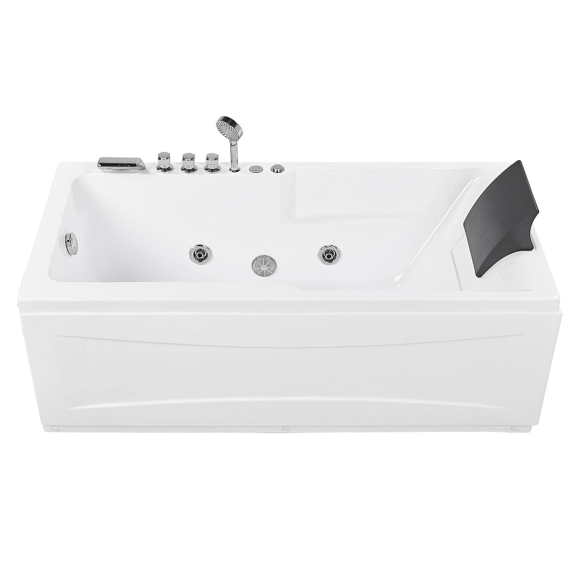ARTEMISA LED corner whirlpool bathtub Right 170 x 80 cm White [4]