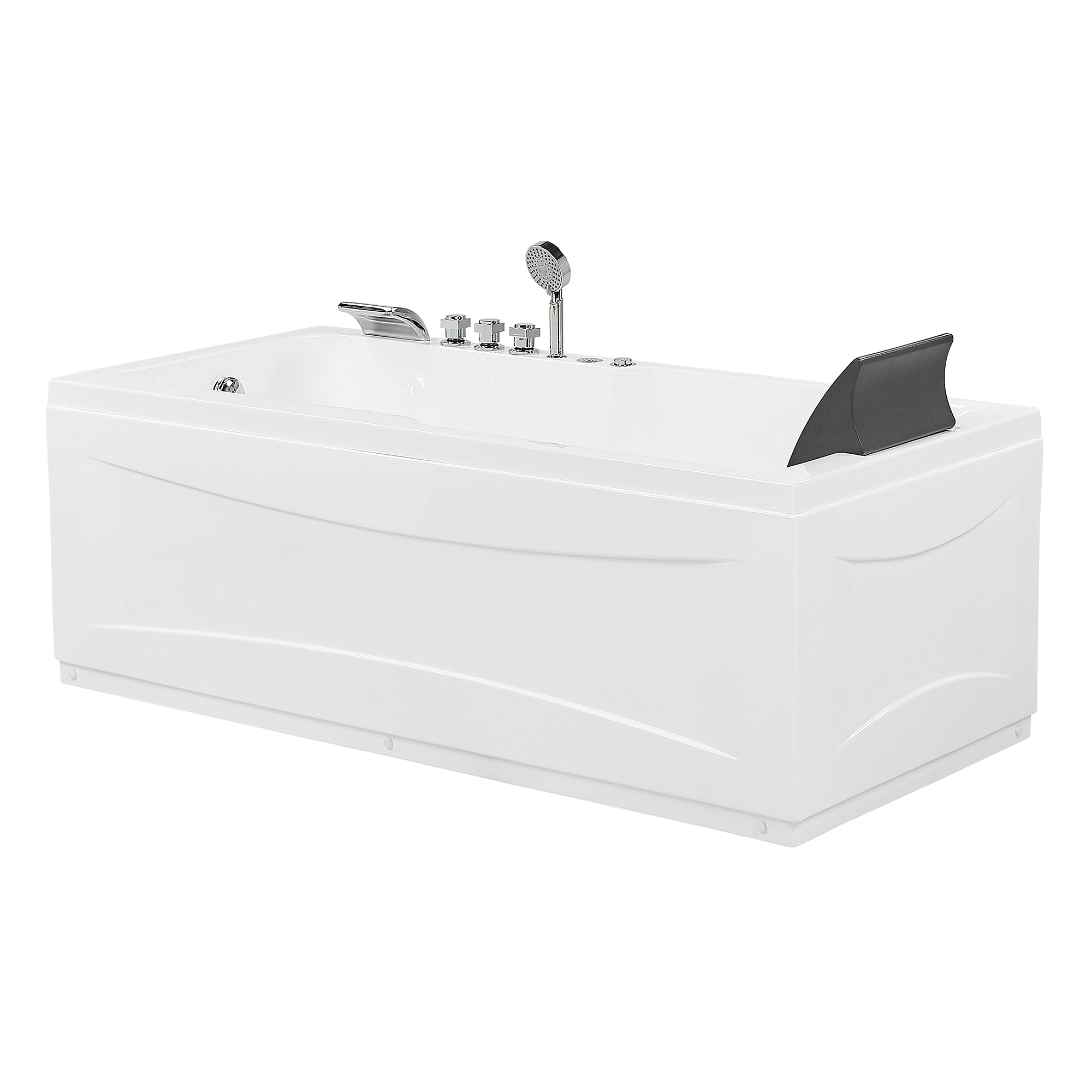 ARTEMISA LED corner whirlpool bathtub Right 170 x 80 cm White [7]