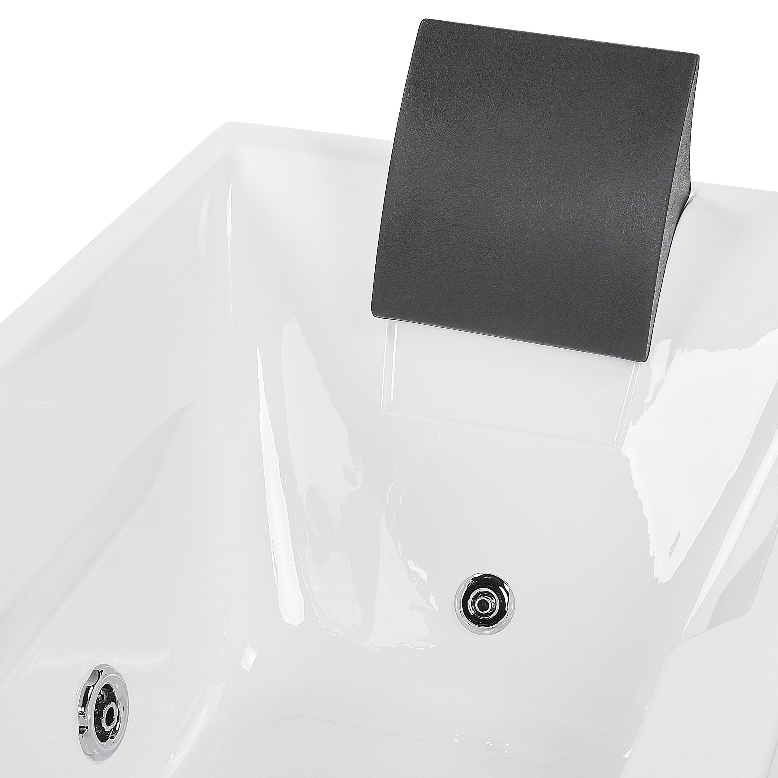 ARTEMISA LED corner whirlpool bathtub Right 170 x 80 cm White [9]