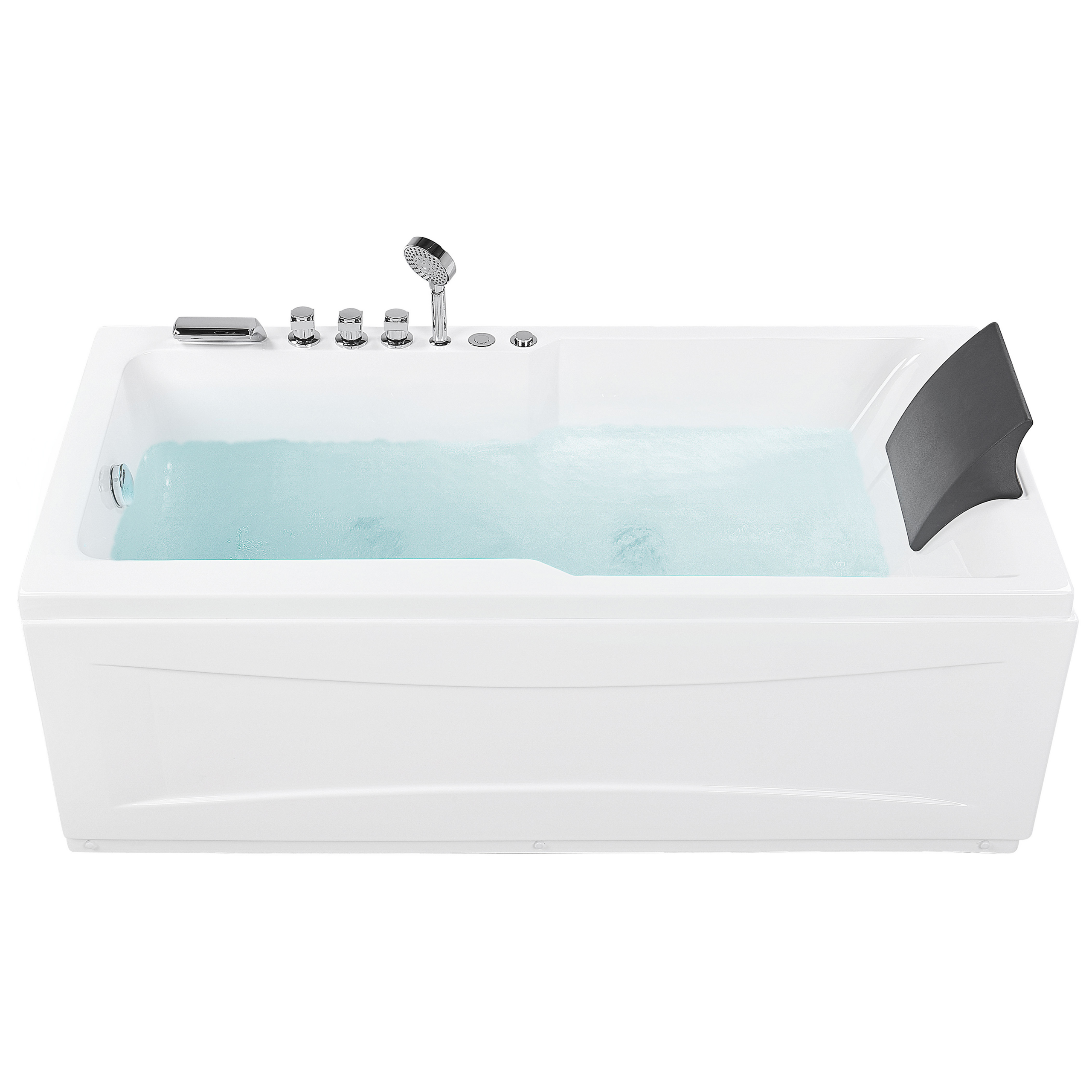 ARTEMISA LED corner whirlpool bathtub Right 170 x 80 cm White [2]