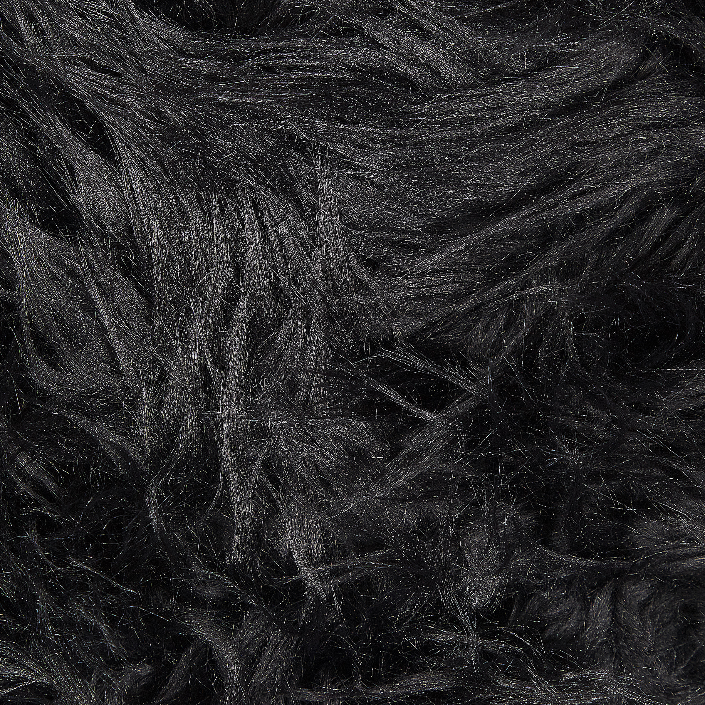 Faux fur rug MAMUNGARI black 60 x 180 cm [4]