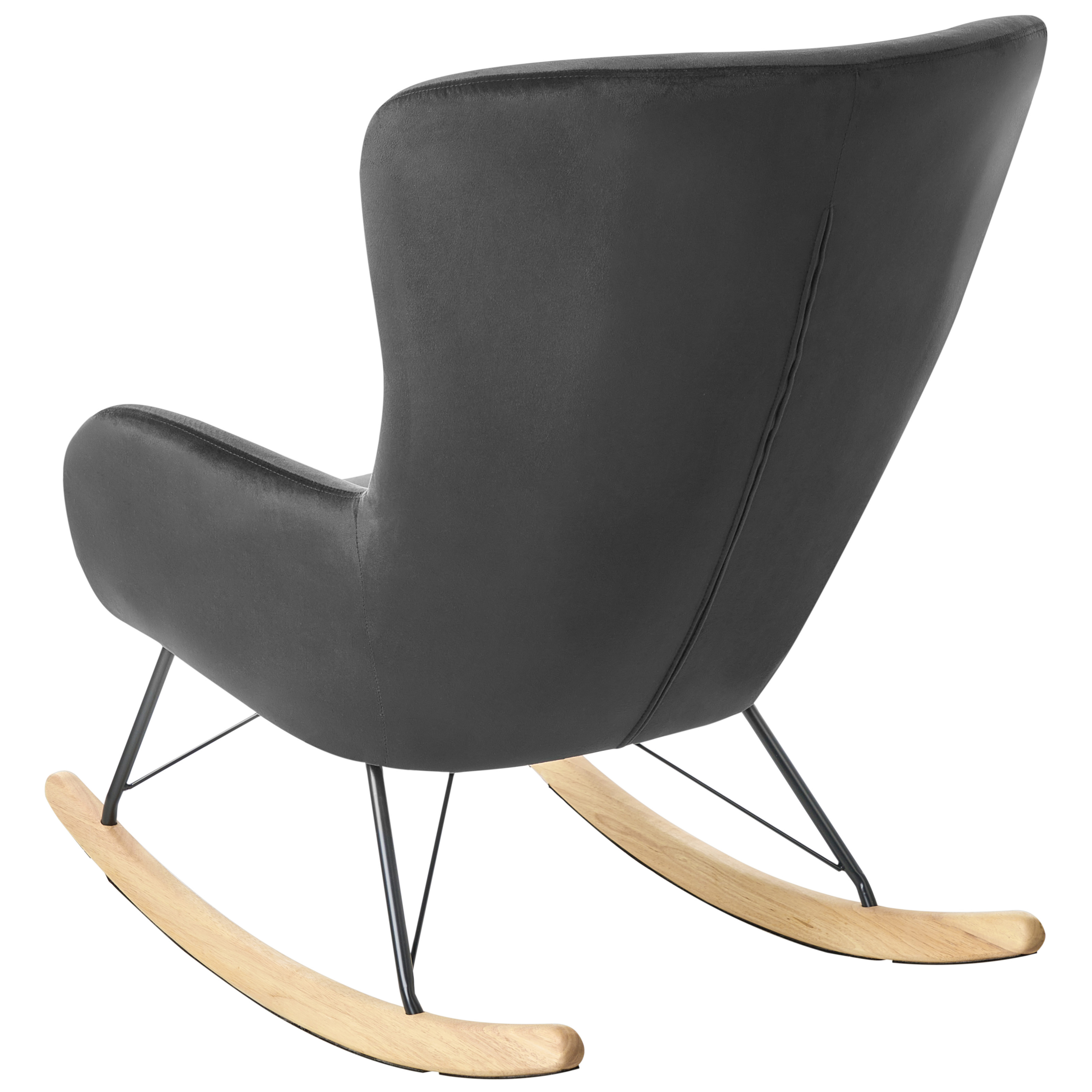 ELLAN Rocking Chair Black Velvet [5]